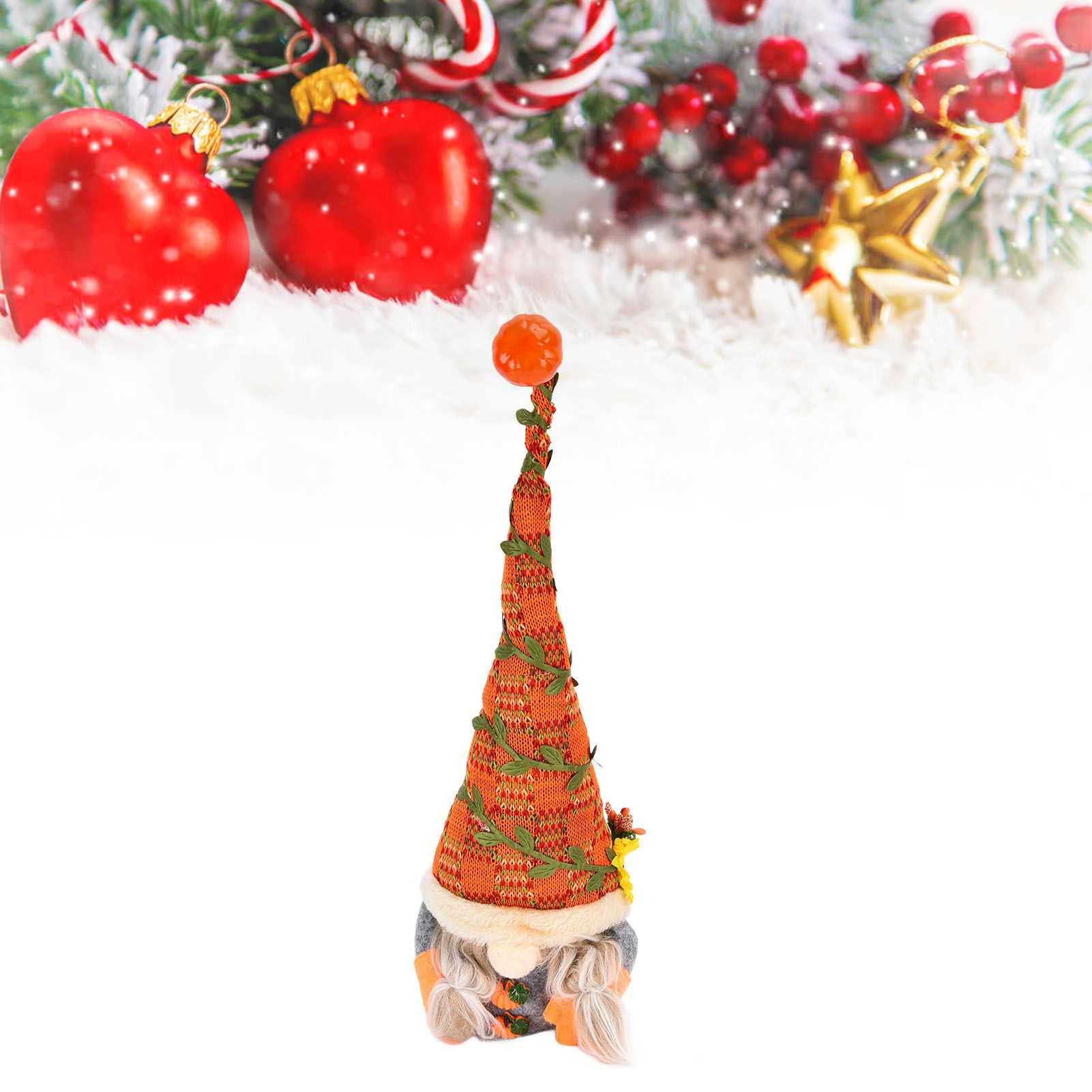 Faceless Doll Ornament Window Decoration Harvest Festival Elf Pumpkin view 12