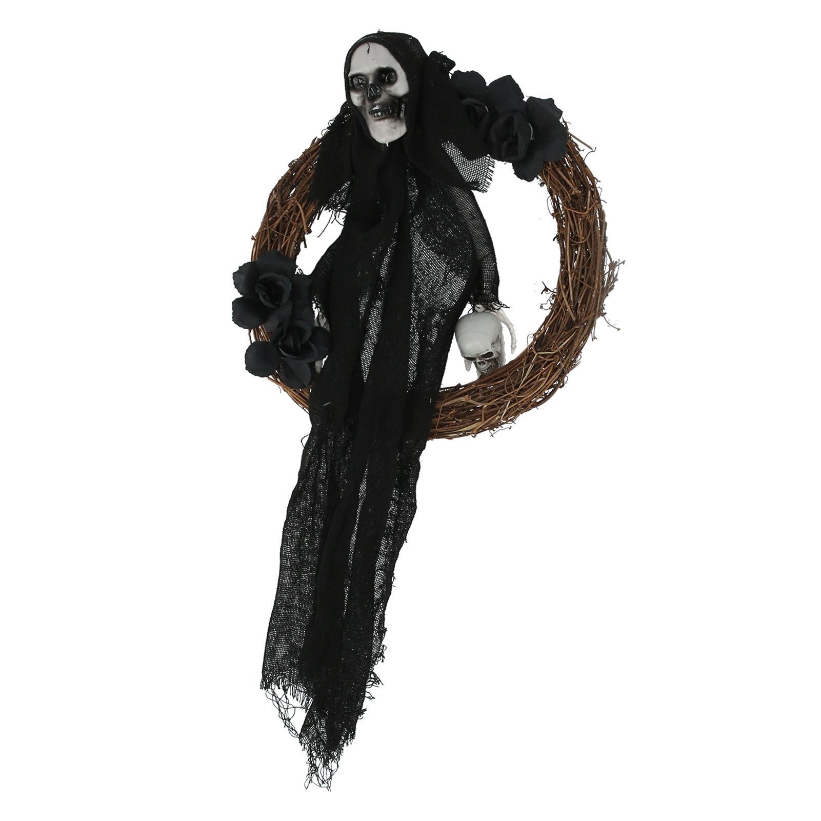 Halloween Ghosts Wreath Front Door Hanging Wreath Ghosts House Decoration view 4