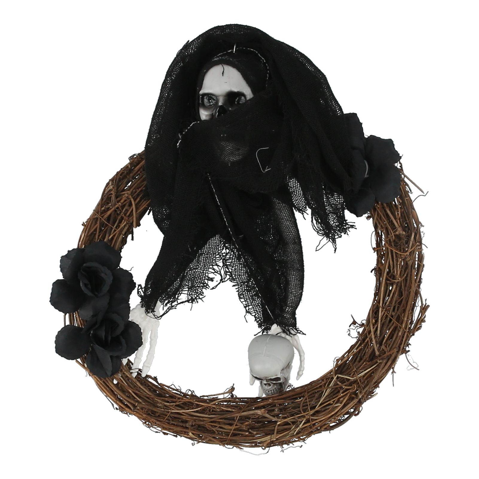 Halloween Ghosts Wreath Front Door Hanging Wreath Ghosts House Decoration view 6