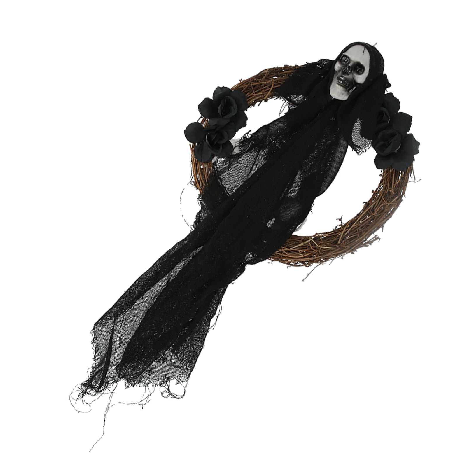 Halloween Ghosts Wreath Front Door Hanging Wreath Ghosts House Decoration view 7