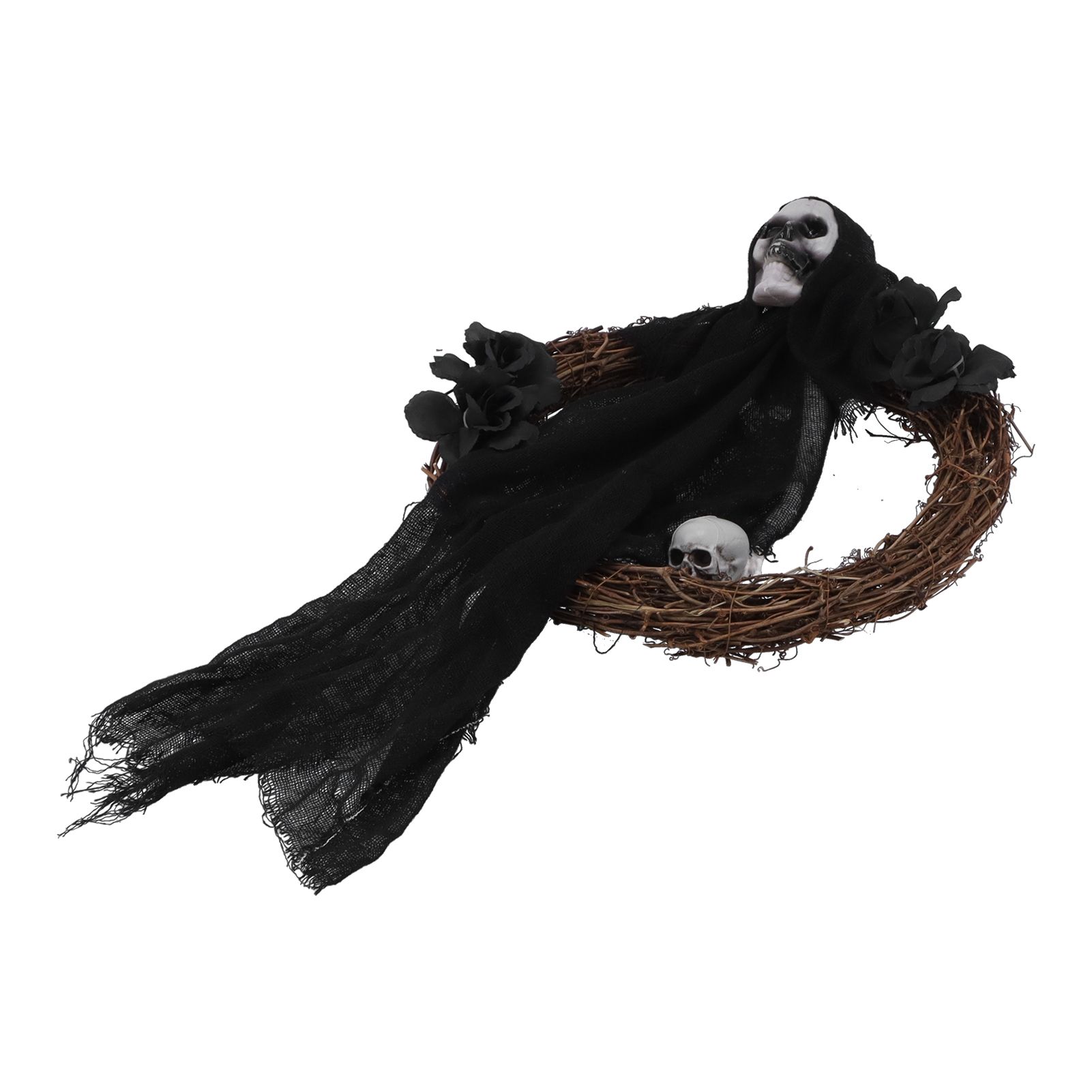 Halloween Ghosts Wreath Front Door Hanging Wreath Ghosts House Decoration view 9