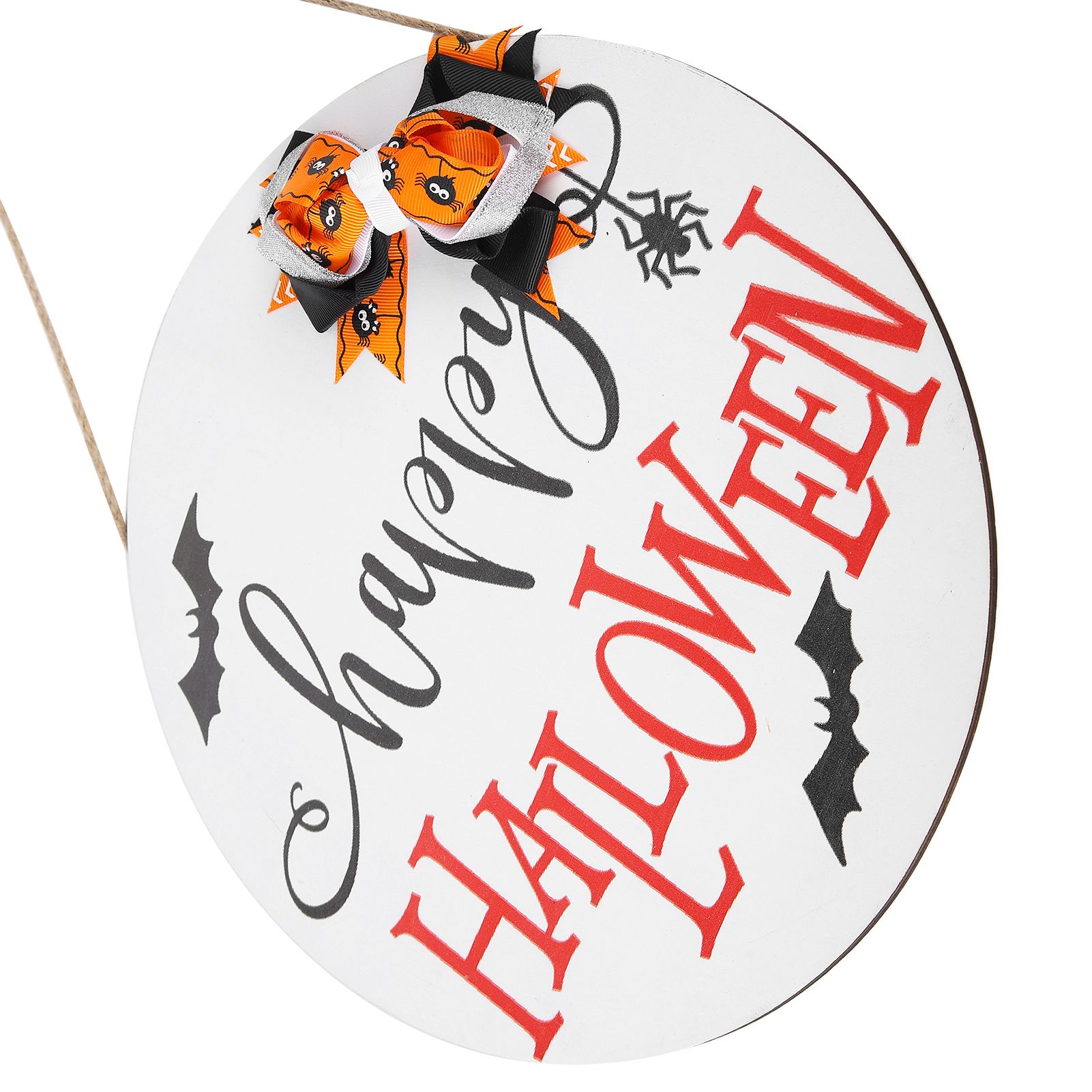 Door Sign Wooden Hanging Halloween Ornament Sign for for Outdoor Indoor Garden view 6