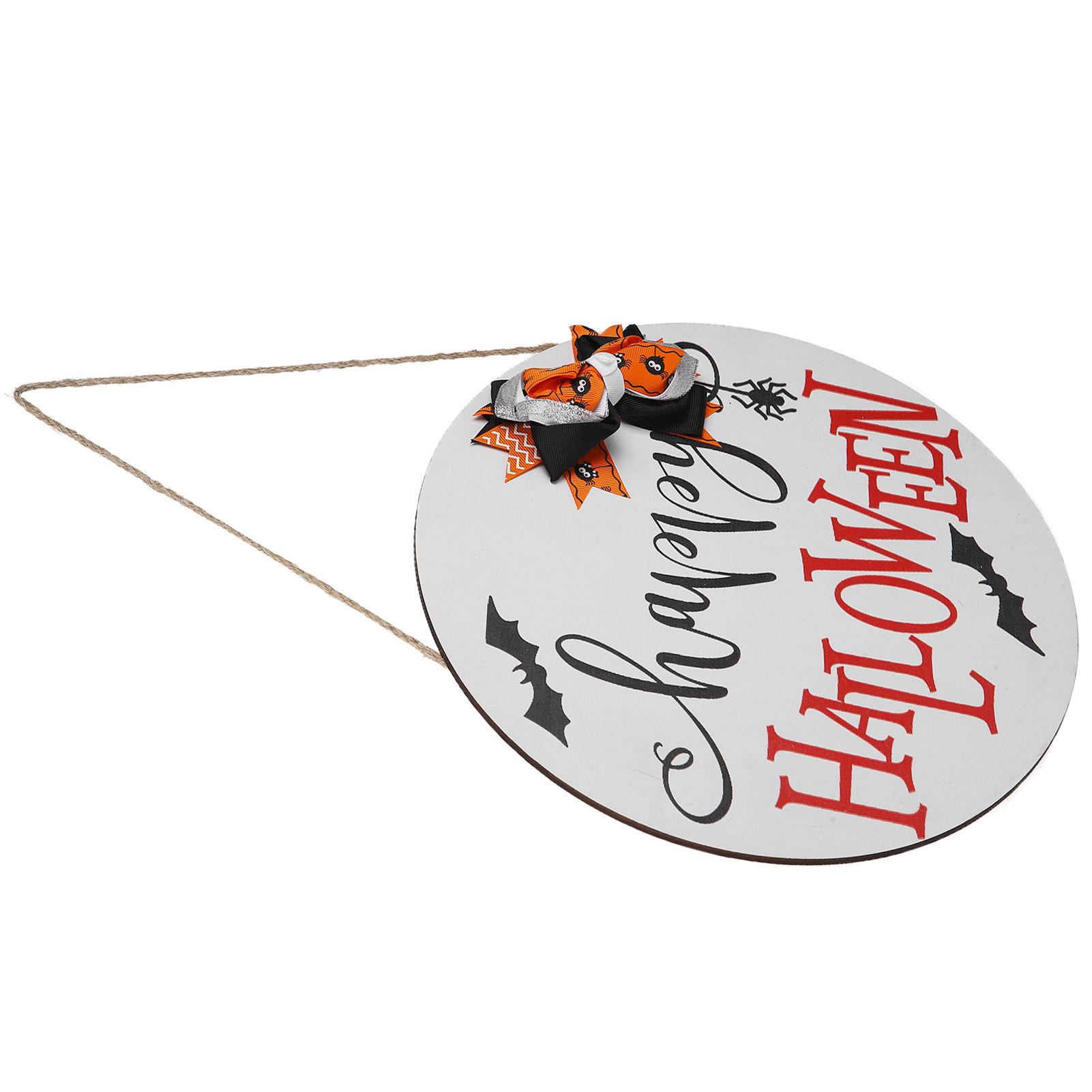 Door Sign Wooden Hanging Halloween Ornament Sign for for Outdoor Indoor Garden view 8