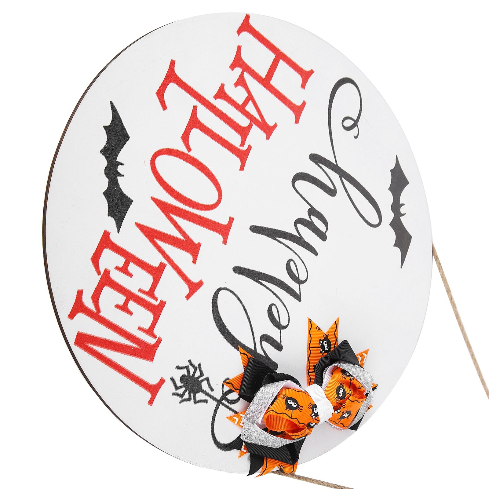 Door Sign Wooden Hanging Halloween Ornament Sign for for Outdoor Indoor Garden view 10