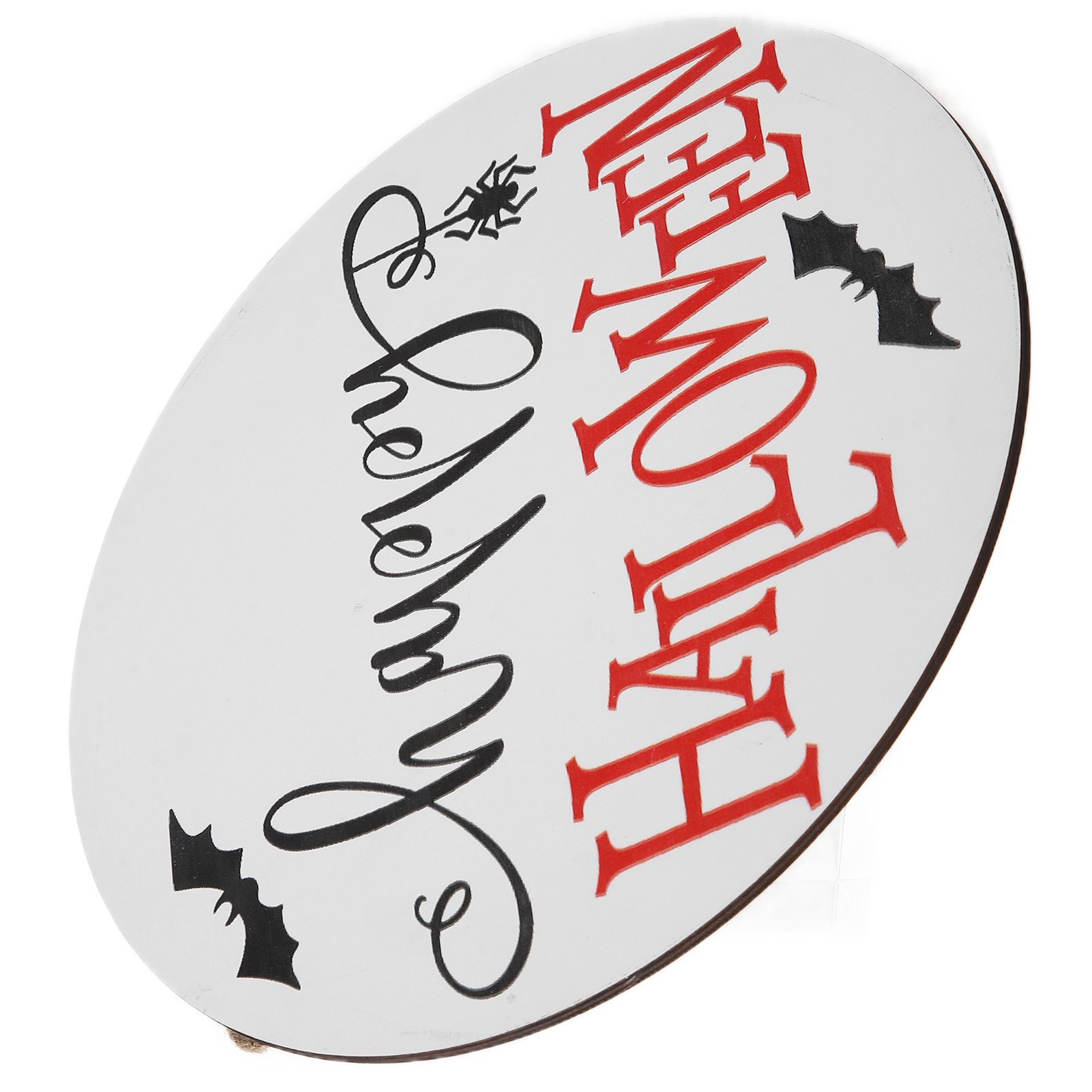 Door Sign Wooden Hanging Halloween Ornament Sign for for Outdoor Indoor Garden view 10