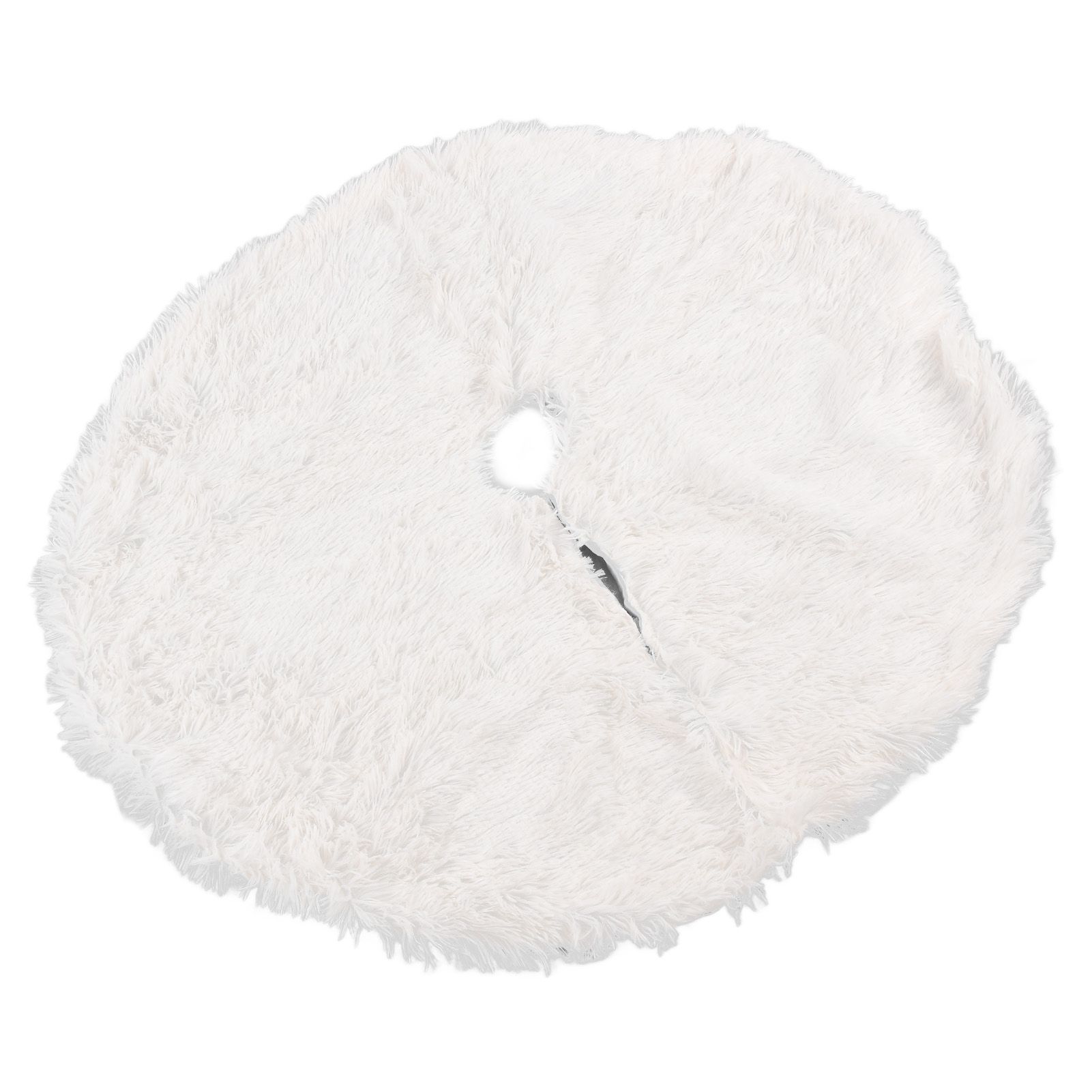 White Christmas Tree Skirts Sophisticated Dense Environmentally Friendly Plush view 6