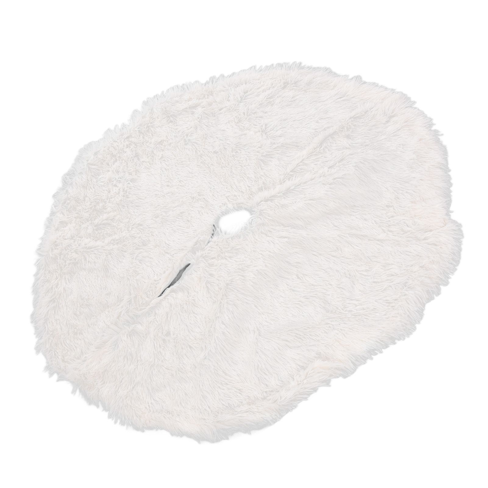 White Christmas Tree Skirts Sophisticated Dense Environmentally Friendly Plush view 7