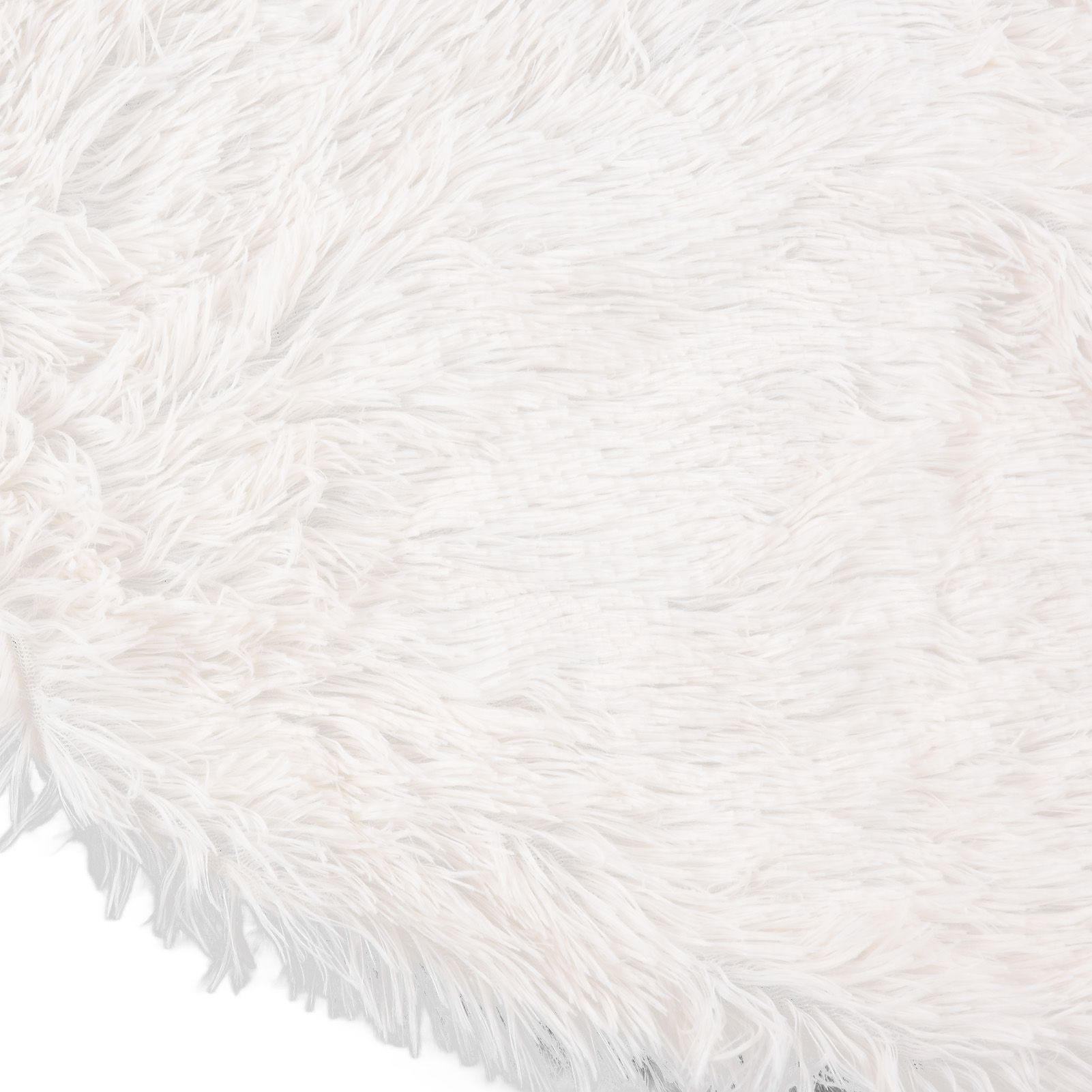 White Christmas Tree Skirts Sophisticated Dense Environmentally Friendly Plush view 13