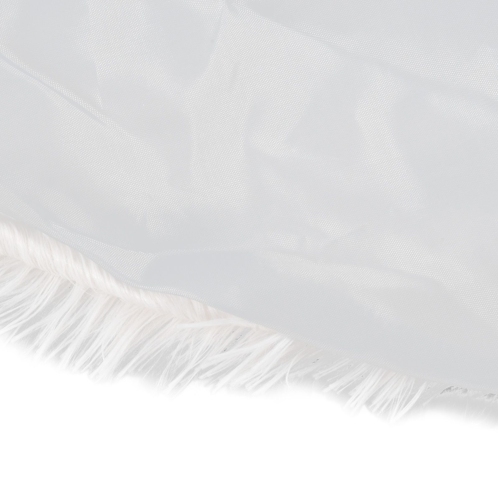 White Christmas Tree Skirts Sophisticated Dense Environmentally Friendly Plush view 15