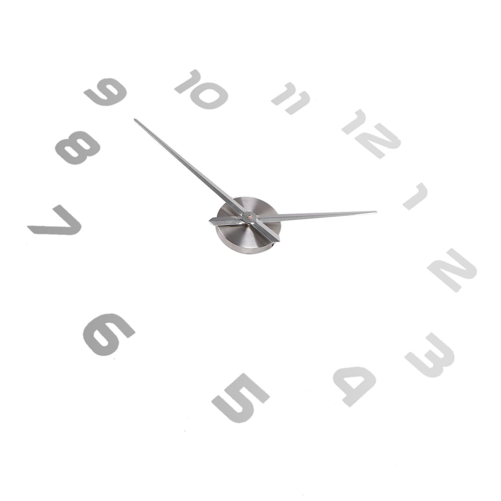 Acrylic Mirror Wall Clock Silent Frameless DIY Self Adhesive Wall Clock for view 3
