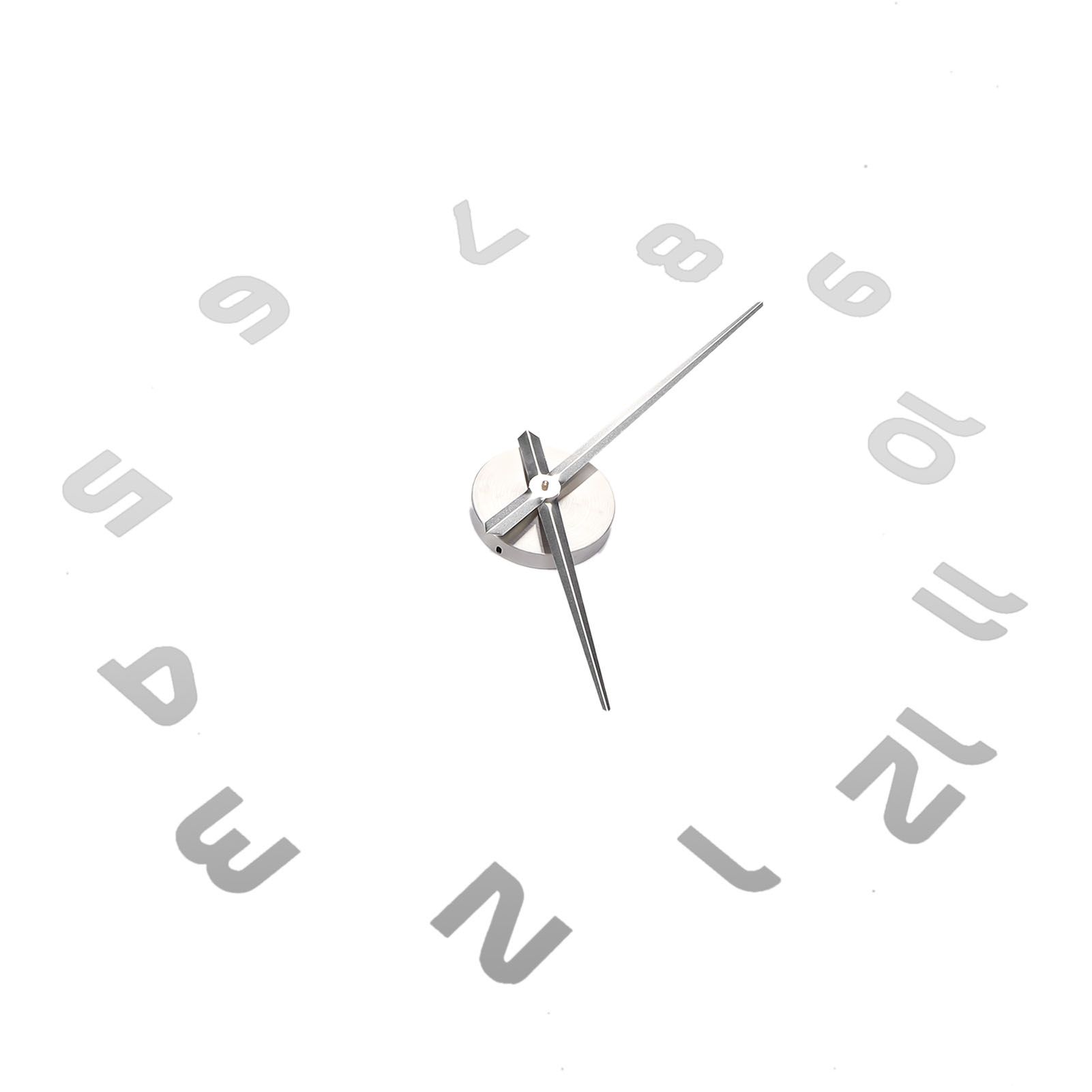 Acrylic Mirror Wall Clock Silent Frameless DIY Self Adhesive Wall Clock for view 4
