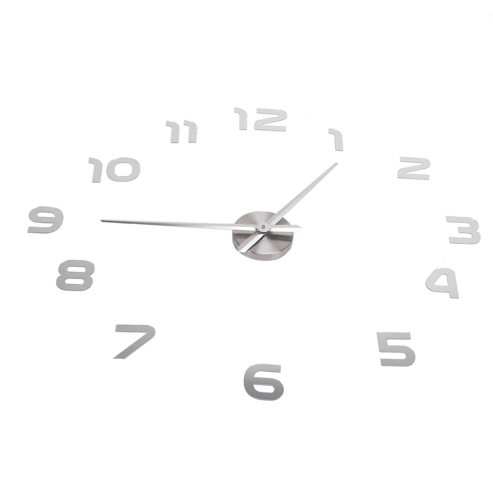 Acrylic Mirror Wall Clock Silent Frameless DIY Self Adhesive Wall Clock for view 5