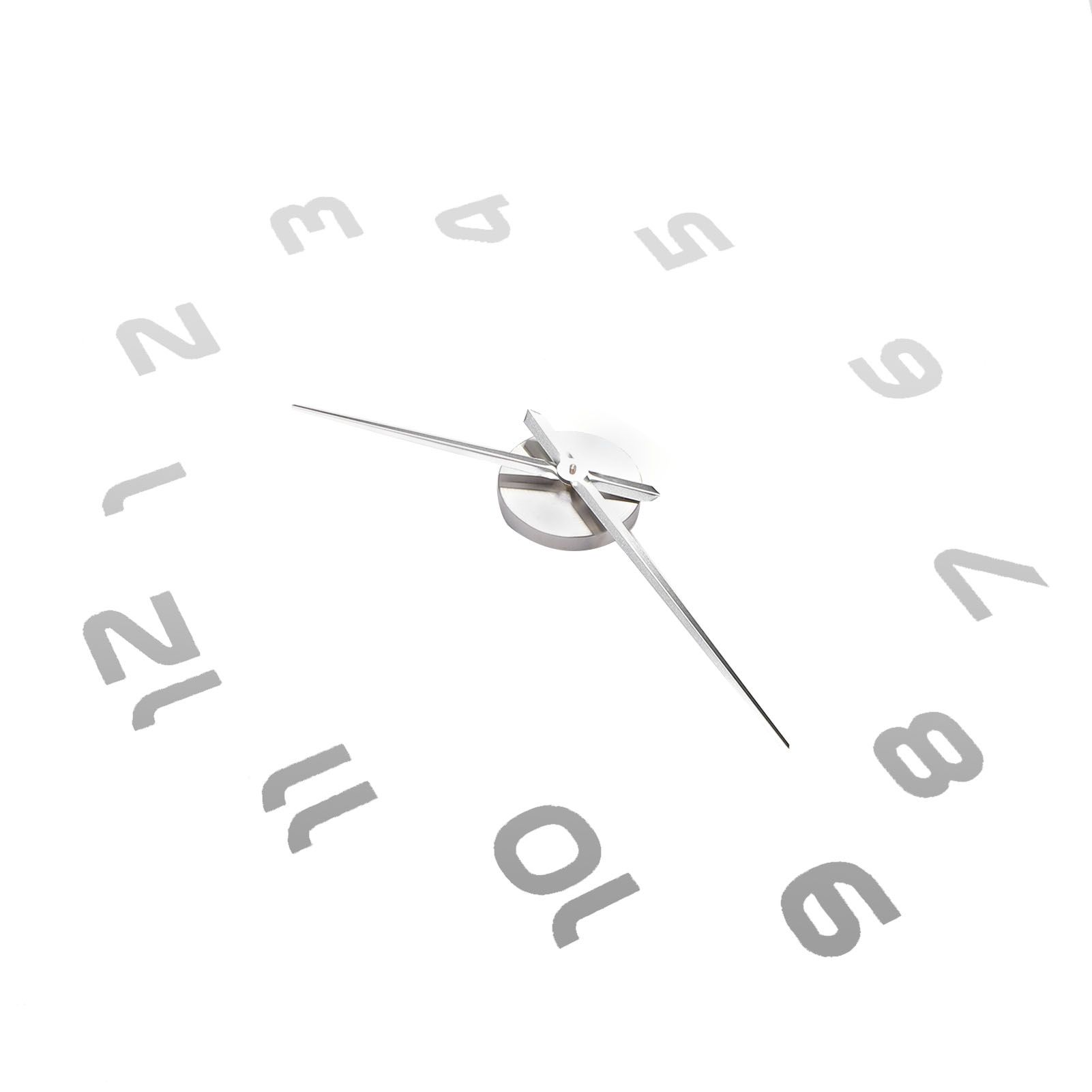 Acrylic Mirror Wall Clock Silent Frameless DIY Self Adhesive Wall Clock for view 8