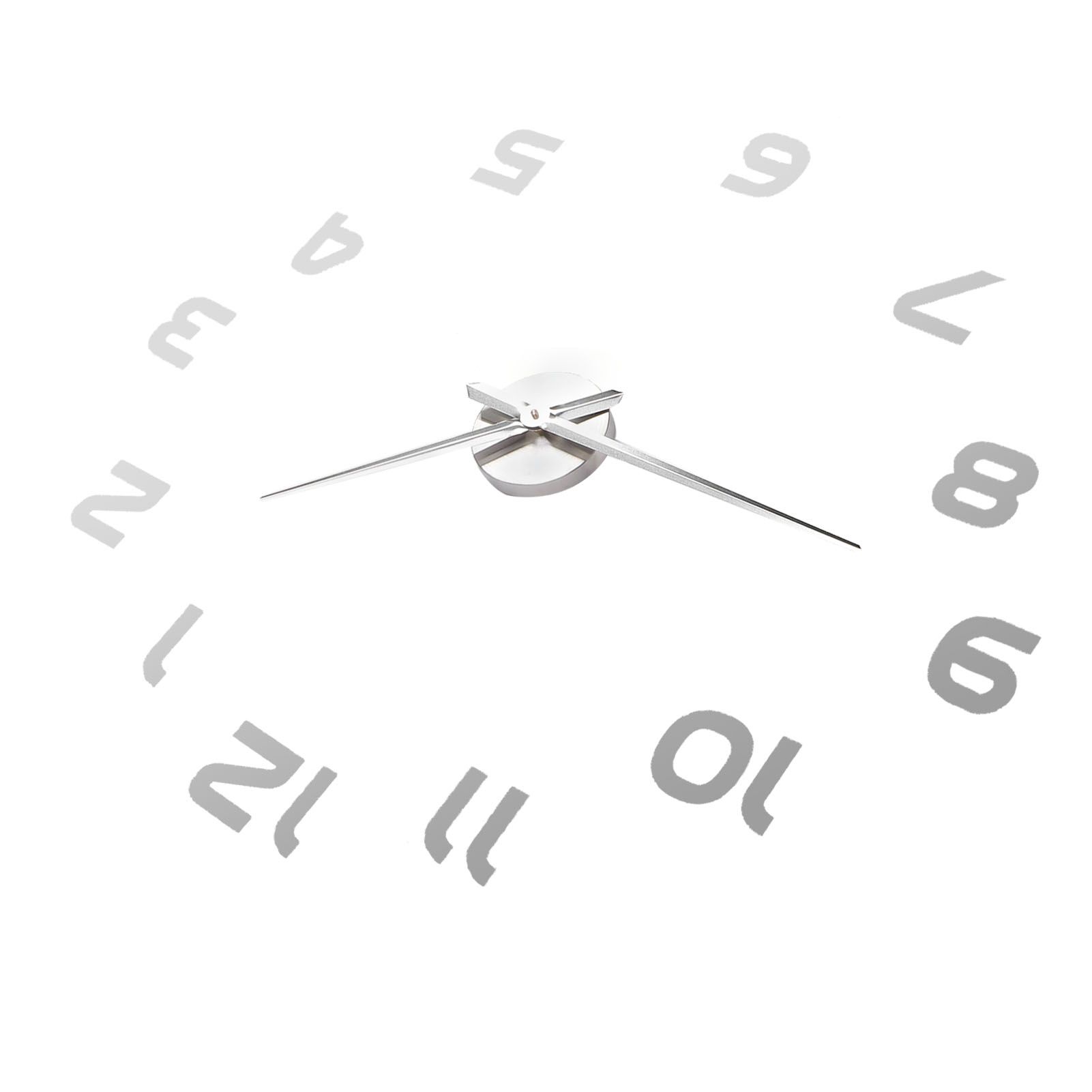 Acrylic Mirror Wall Clock Silent Frameless DIY Self Adhesive Wall Clock for view 10
