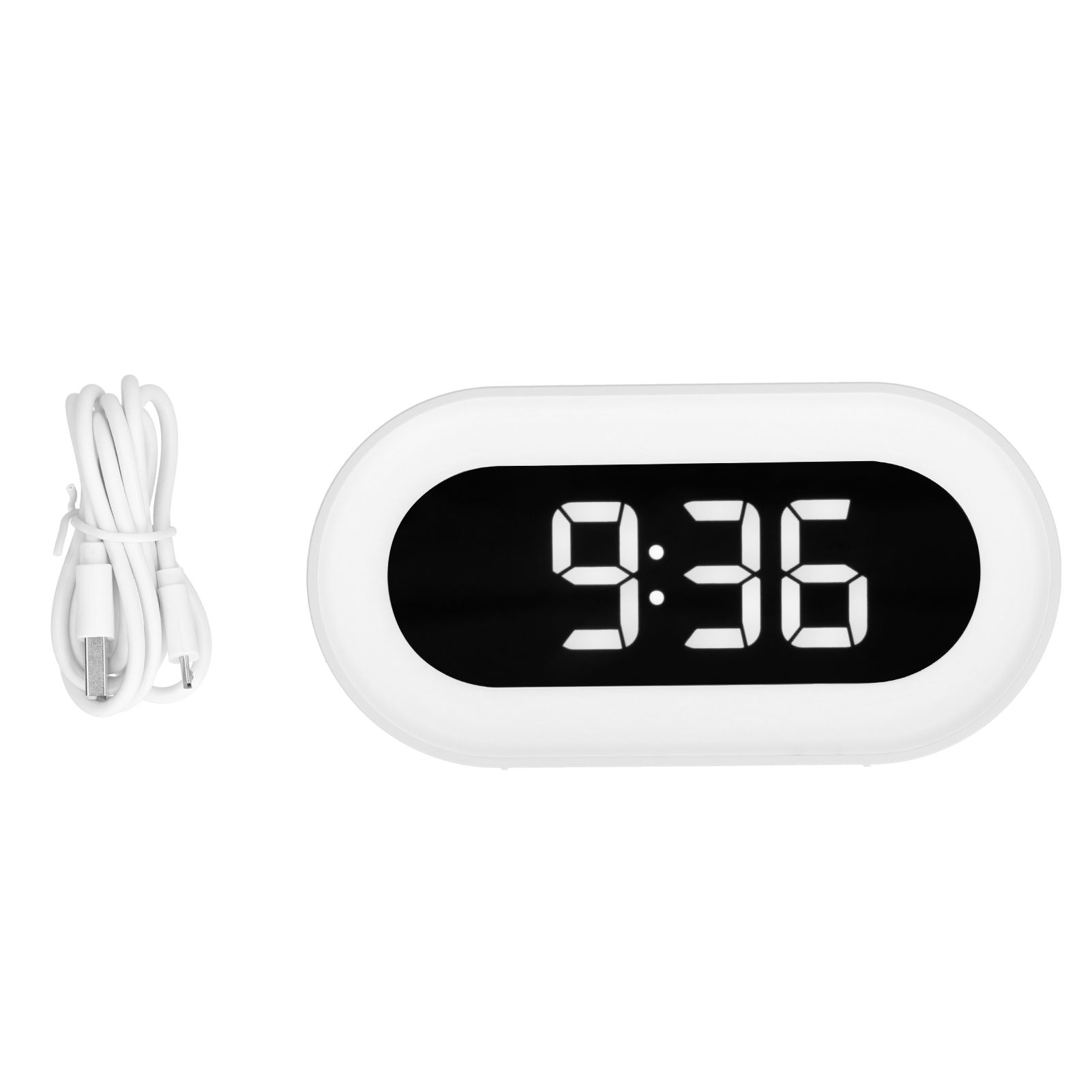 Night Light Alarm Clock LED Digital Display Music Alarm Clock Perpetual view 2