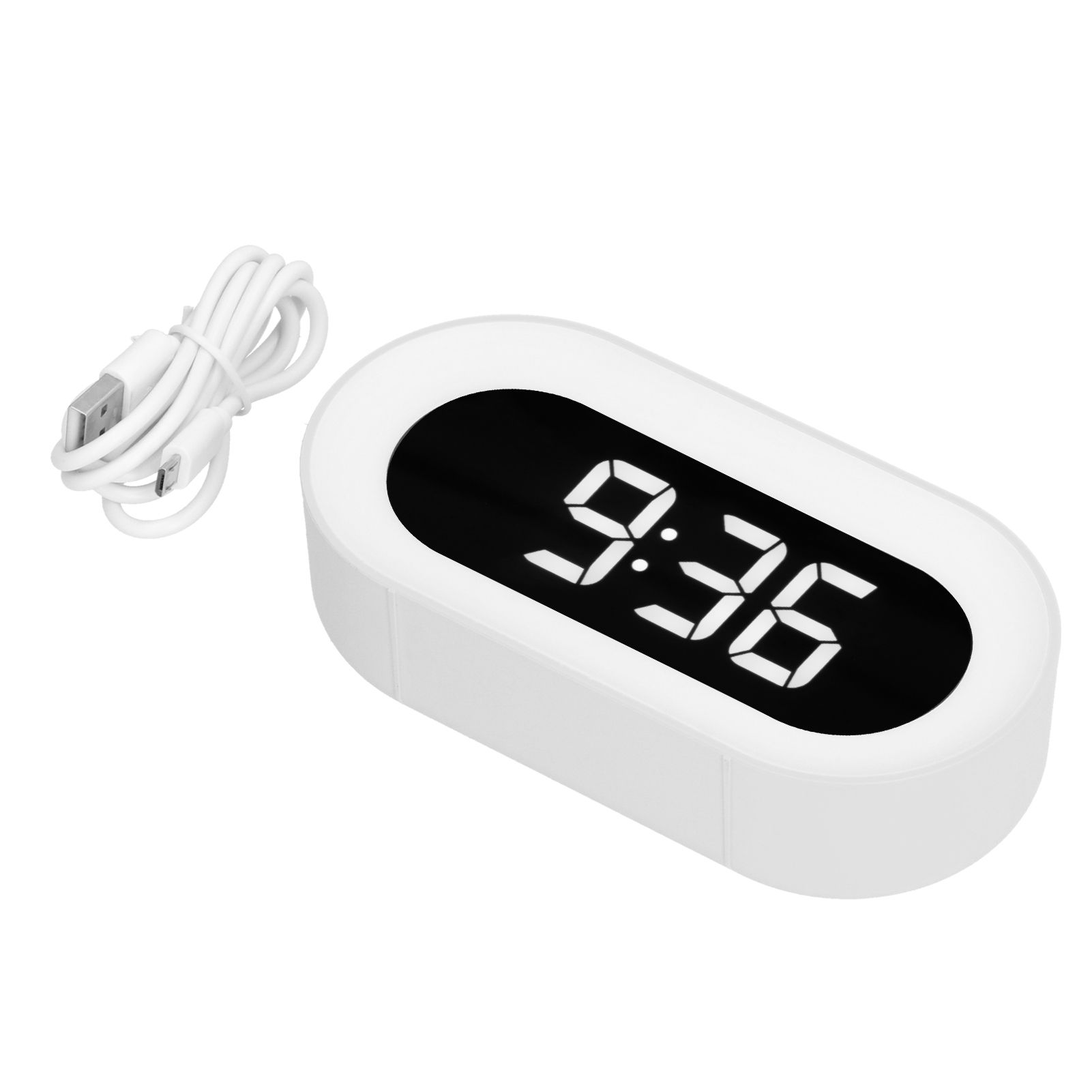 Night Light Alarm Clock LED Digital Display Music Alarm Clock Perpetual view 3