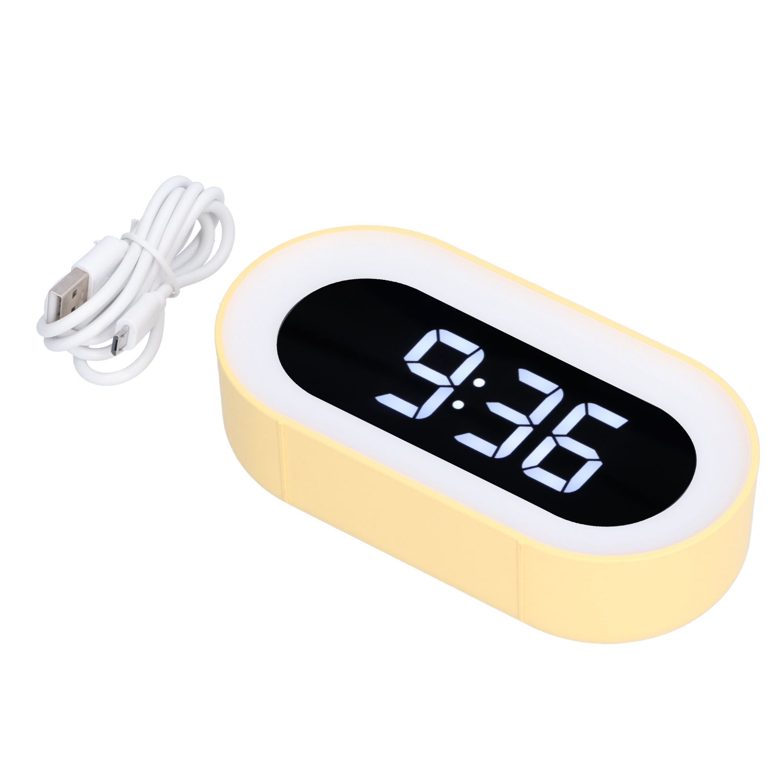 Night Light Alarm Clock LED Digital Display Music Alarm Clock Perpetual view 3