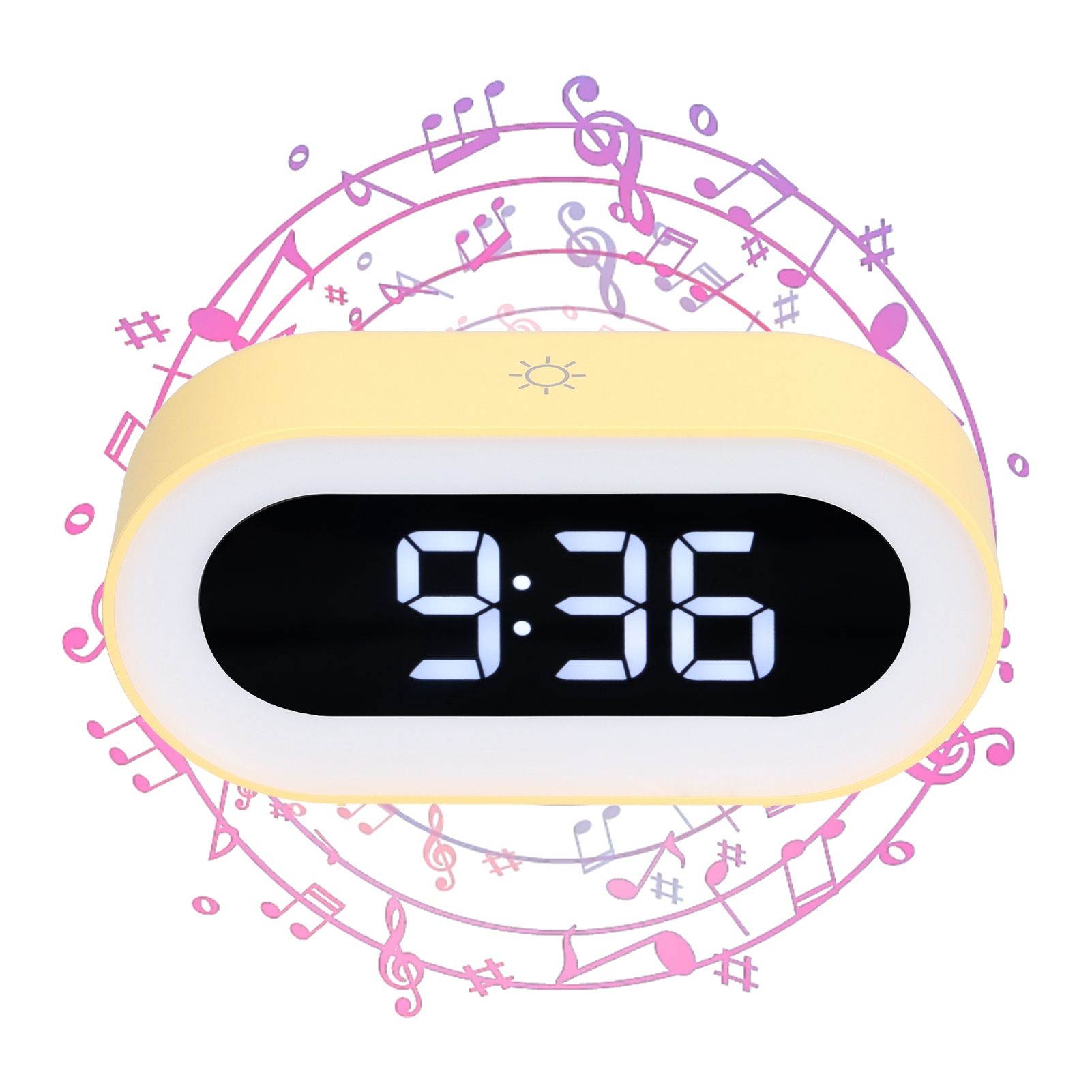 Night Light Alarm Clock LED Digital Display Music Alarm Clock Perpetual view 12