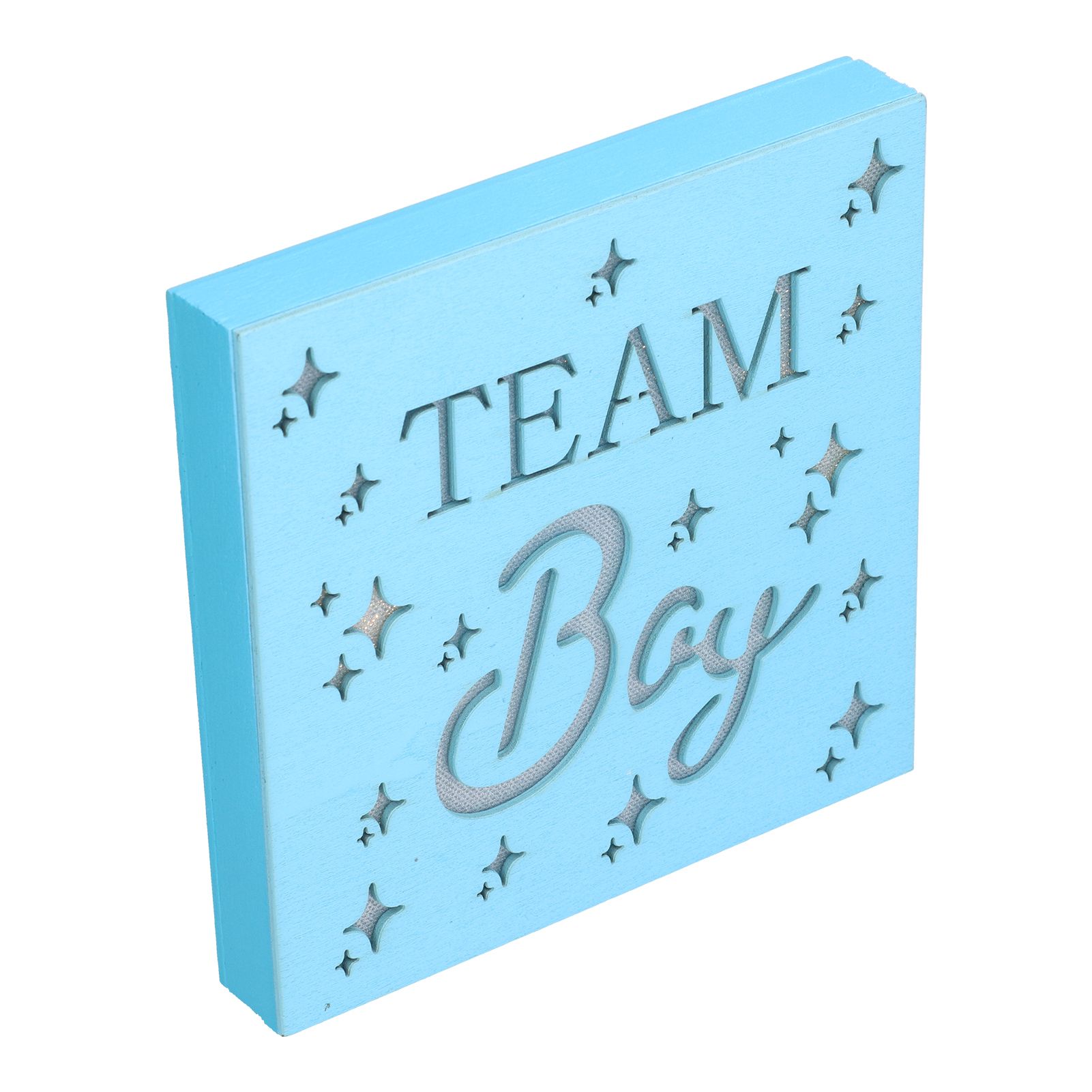 Baby Hundred Days Party Decorations Bright Color Wooden LED Light Ornament for view 2