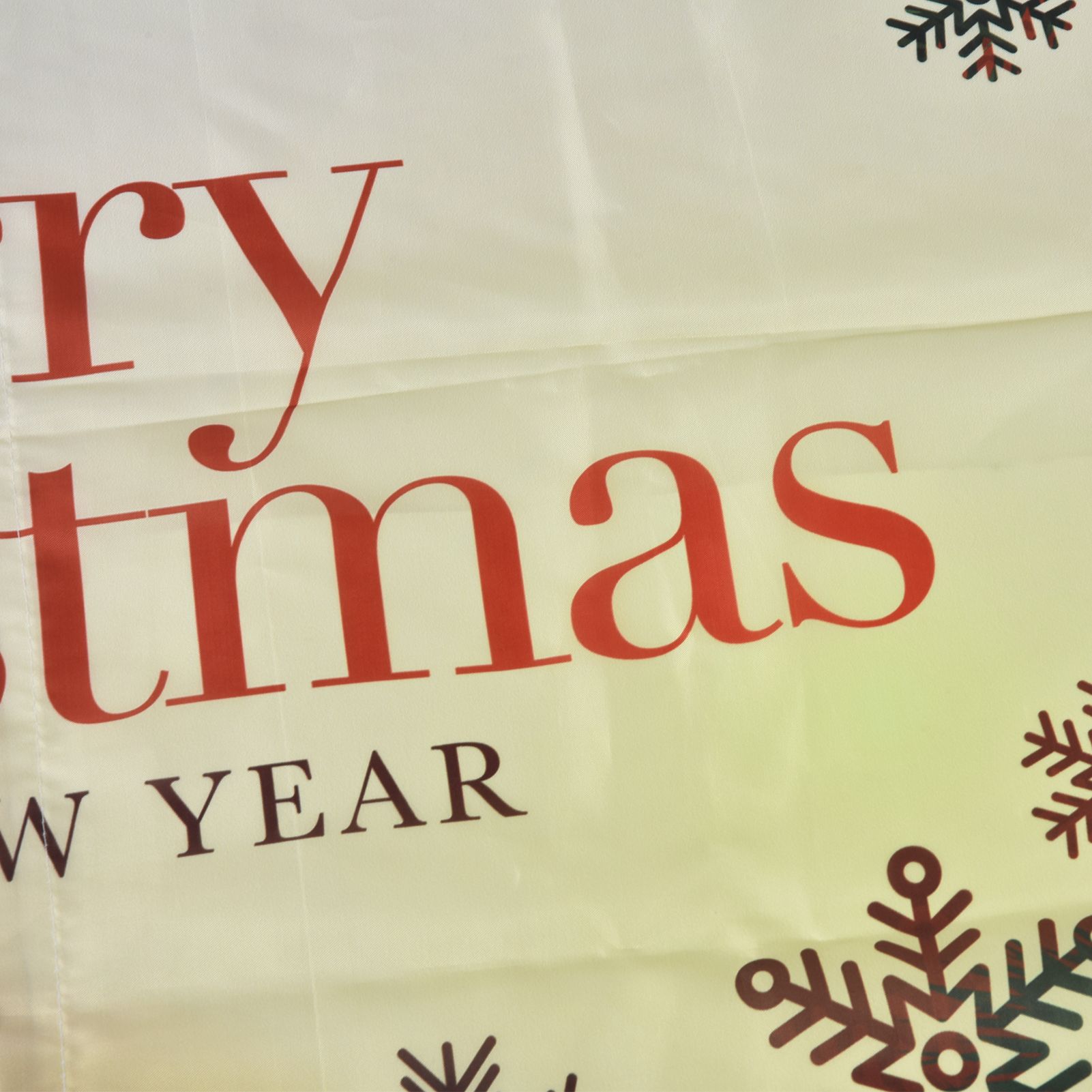 Christmas Curtain Polyester Fiber 3D Digital Printing Merry Christmas Custome view 13