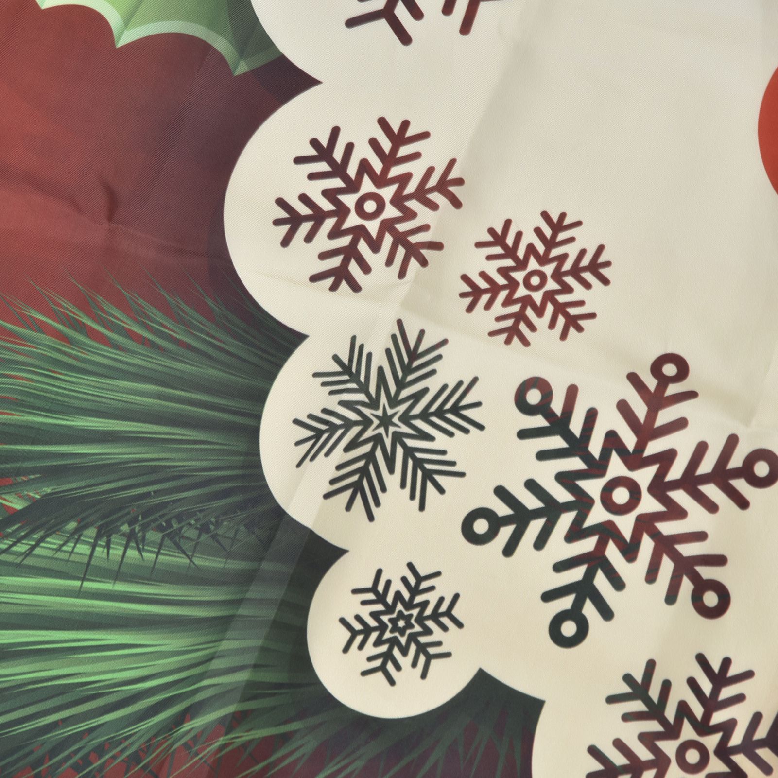Christmas Curtain Polyester Fiber 3D Digital Printing Merry Christmas Custome view 15