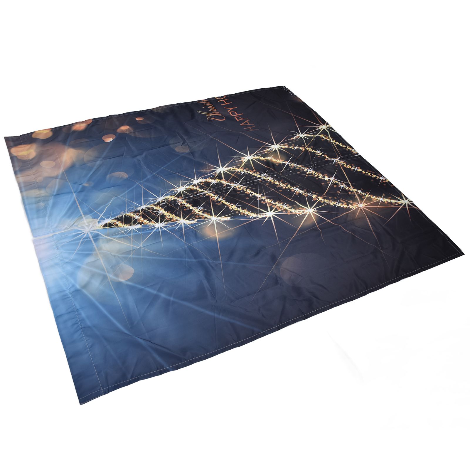 Christmas Curtain 3D Digital Printing Merry Christmas Outdoor Curtain for view 4