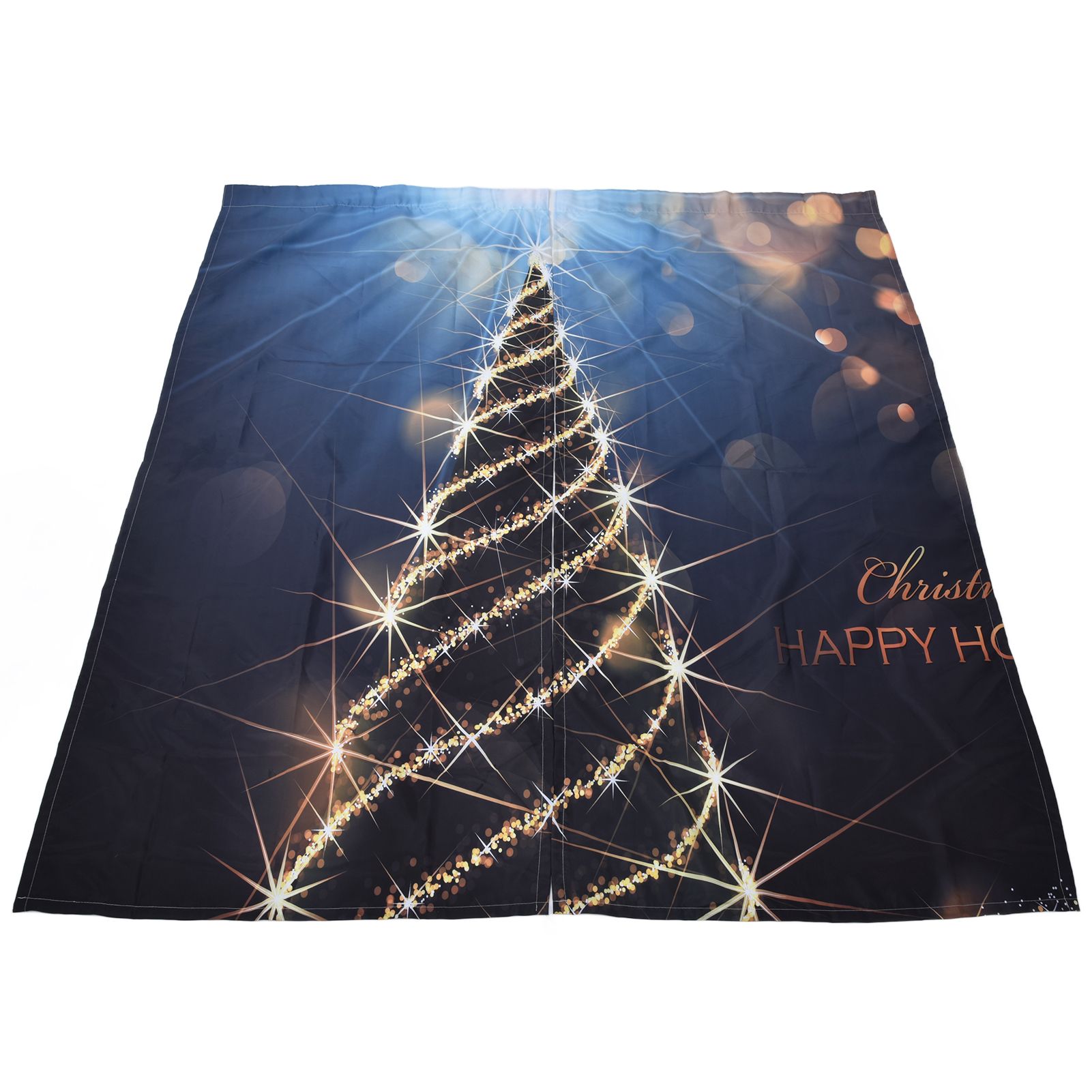 Christmas Curtain 3D Digital Printing Merry Christmas Outdoor Curtain for view 6