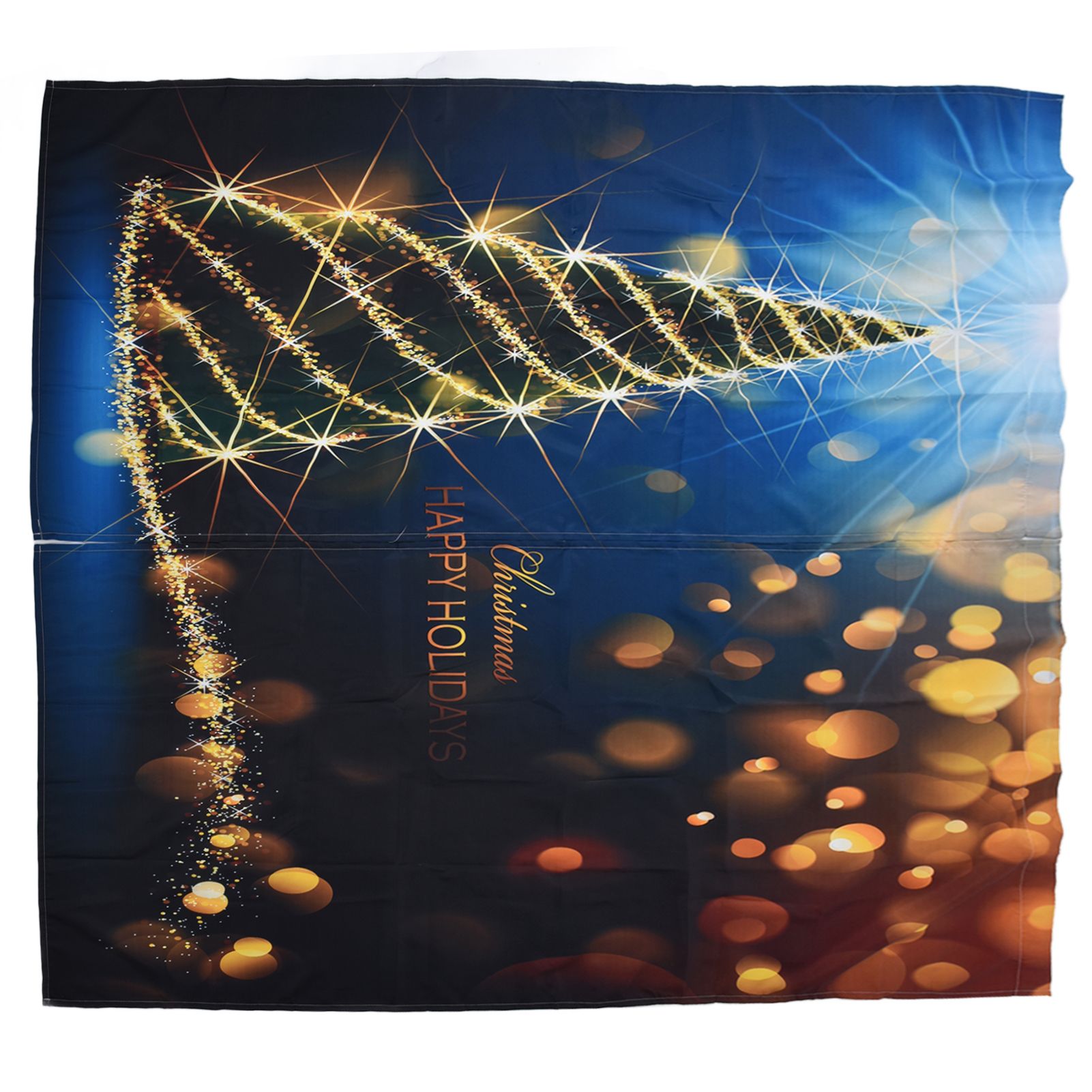 Christmas Curtain 3D Digital Printing Merry Christmas Outdoor Curtain for view 8
