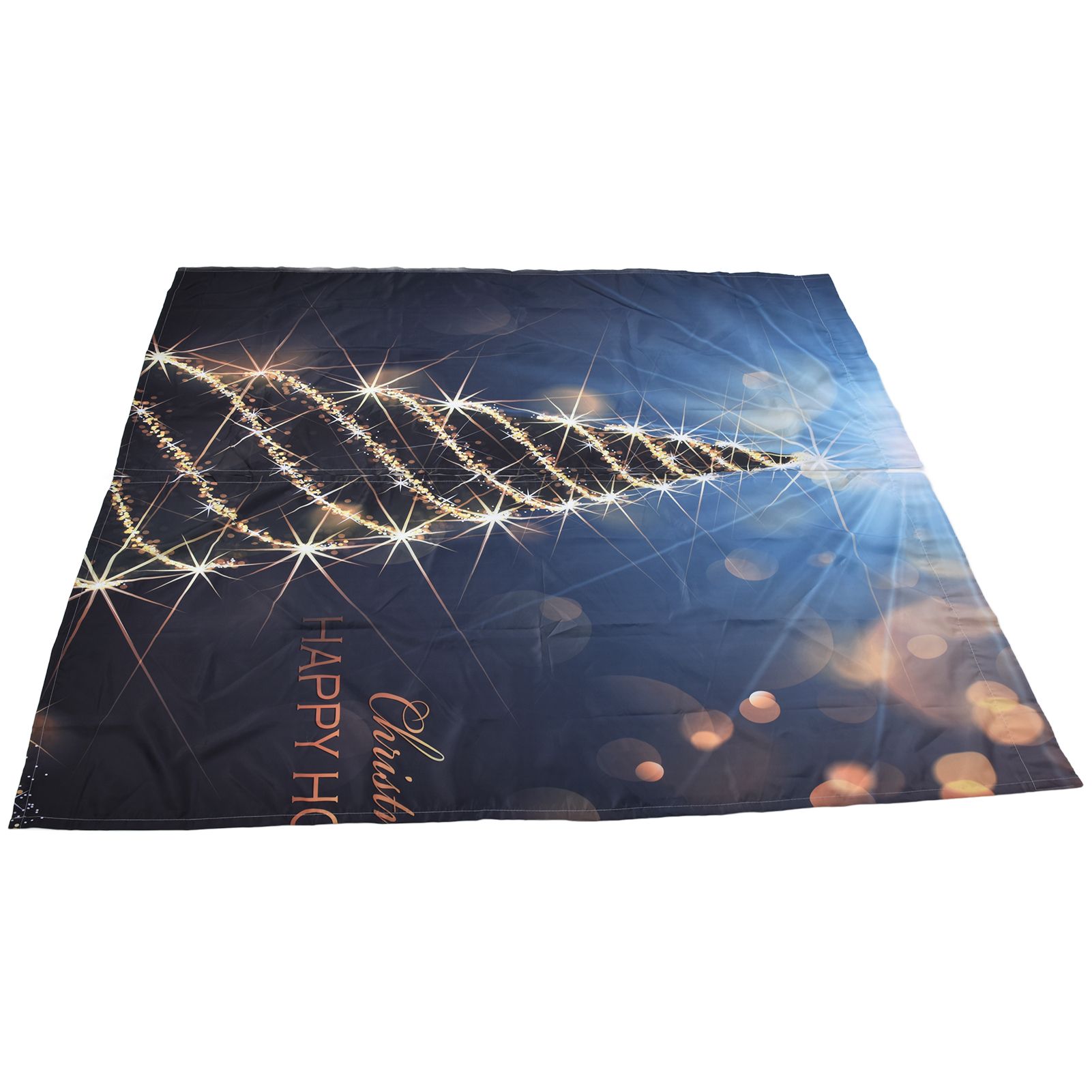 Christmas Curtain 3D Digital Printing Merry Christmas Outdoor Curtain for view 3