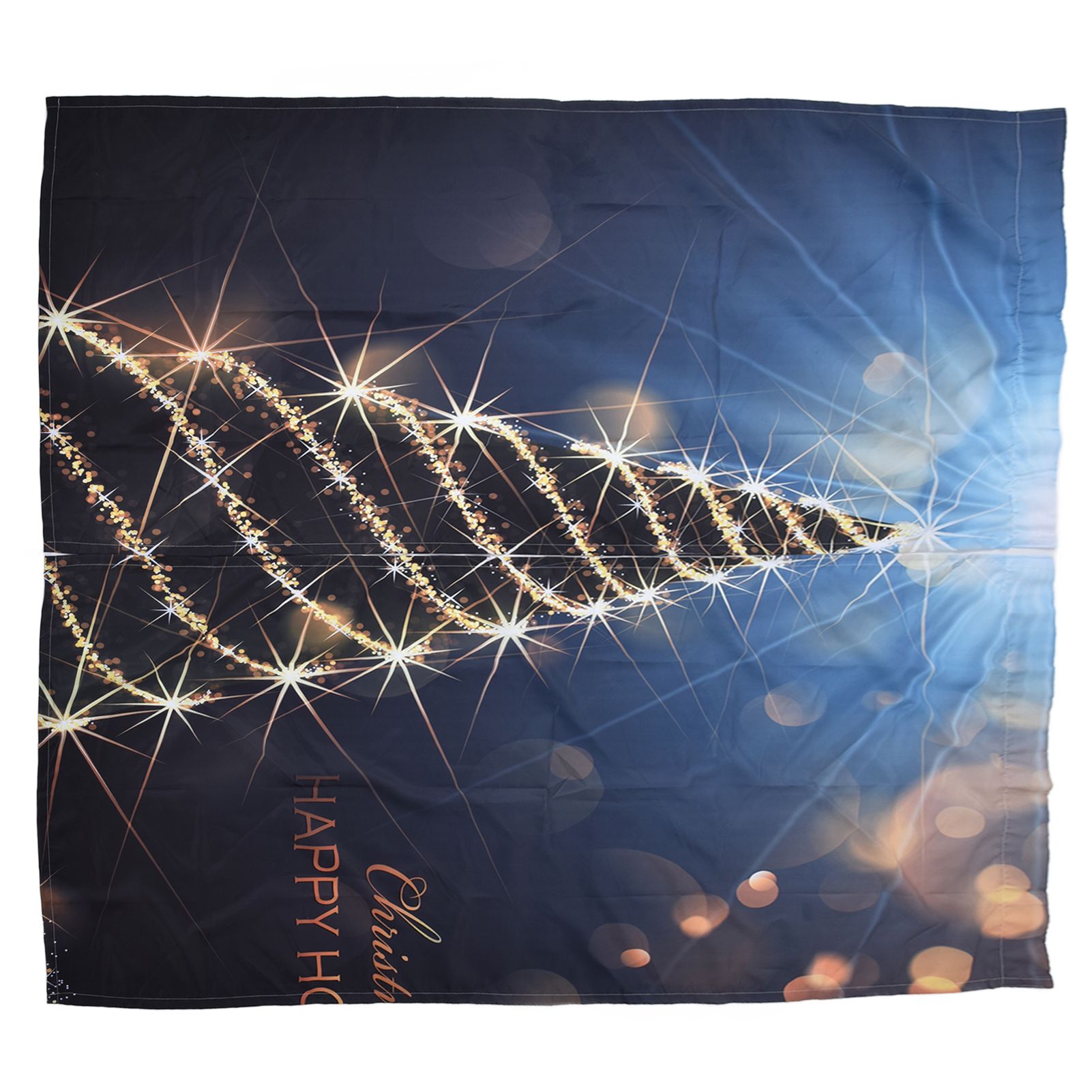 Christmas Curtain 3D Digital Printing Merry Christmas Outdoor Curtain for view 7