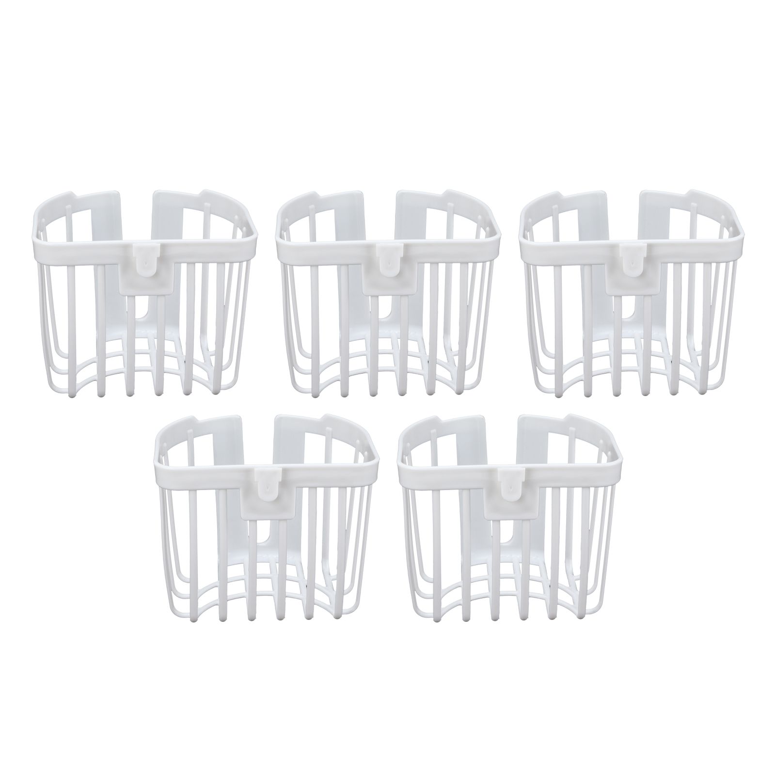 5pcs Hollow Tissue Box Holder Wall Mounted Adhesive Hanging Tissue Roll for view 6