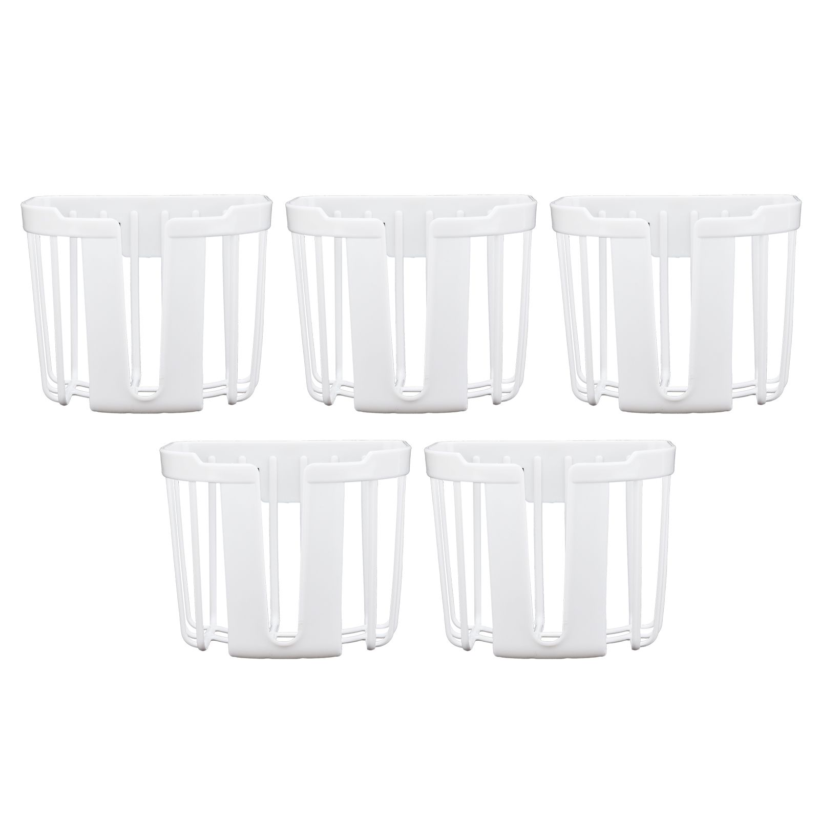 5pcs Hollow Tissue Box Holder Wall Mounted Adhesive Hanging Tissue Roll for view 7