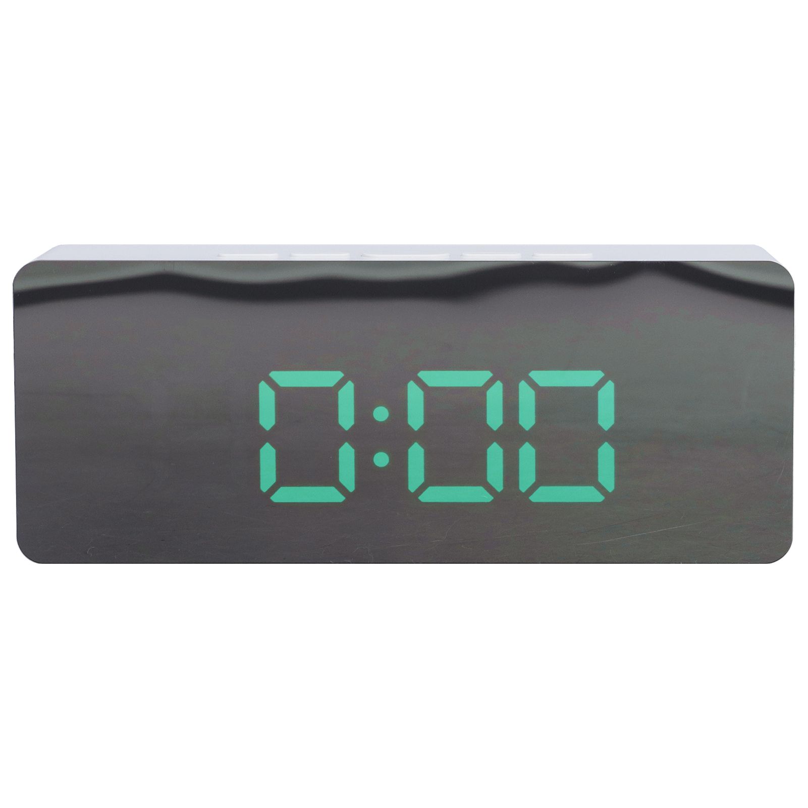 LED Mirror Alarm Clock Digital Clock with Snooze Mode for Bedroom Living Room view 2