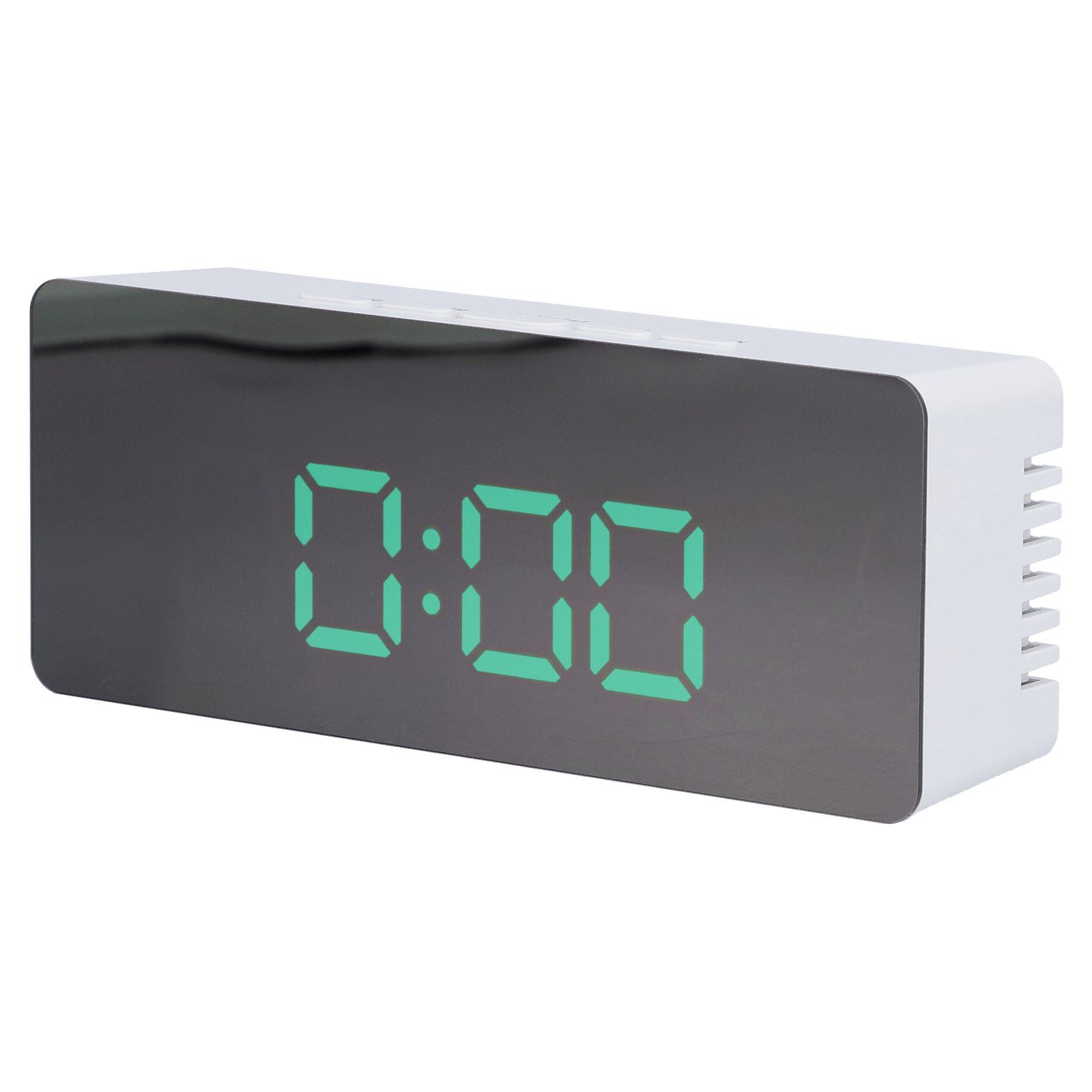 LED Mirror Alarm Clock Digital Clock with Snooze Mode for Bedroom Living Room view 3