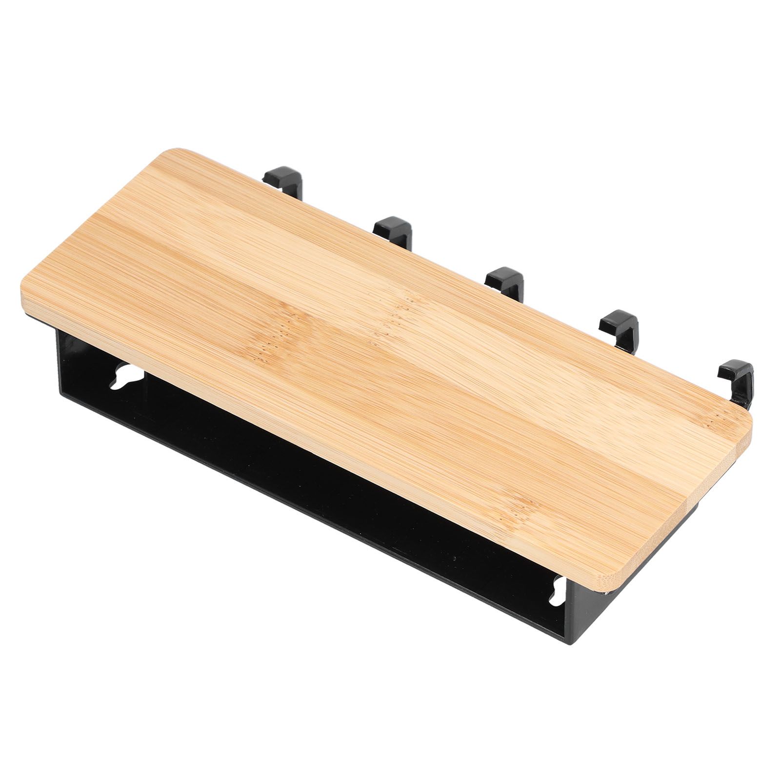 Wall Mounted Key Holder Bamboo Modern Anti Slip Key Hanger for Home Office view 5