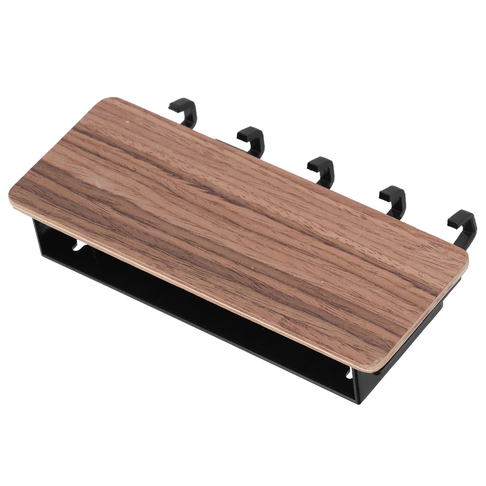 Wall Mounted Key Holder Bamboo Modern Anti Slip Key Hanger for Home Office view 2
