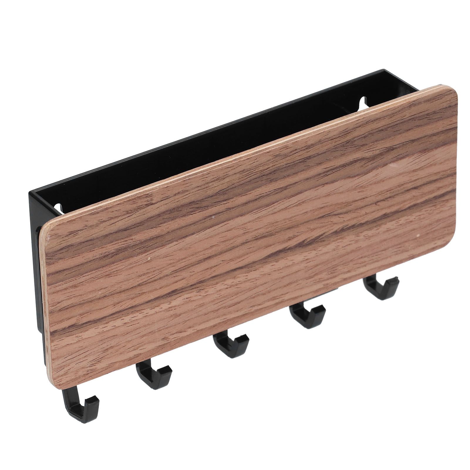 Wall Mounted Key Holder Bamboo Modern Anti Slip Key Hanger for Home Office view 3