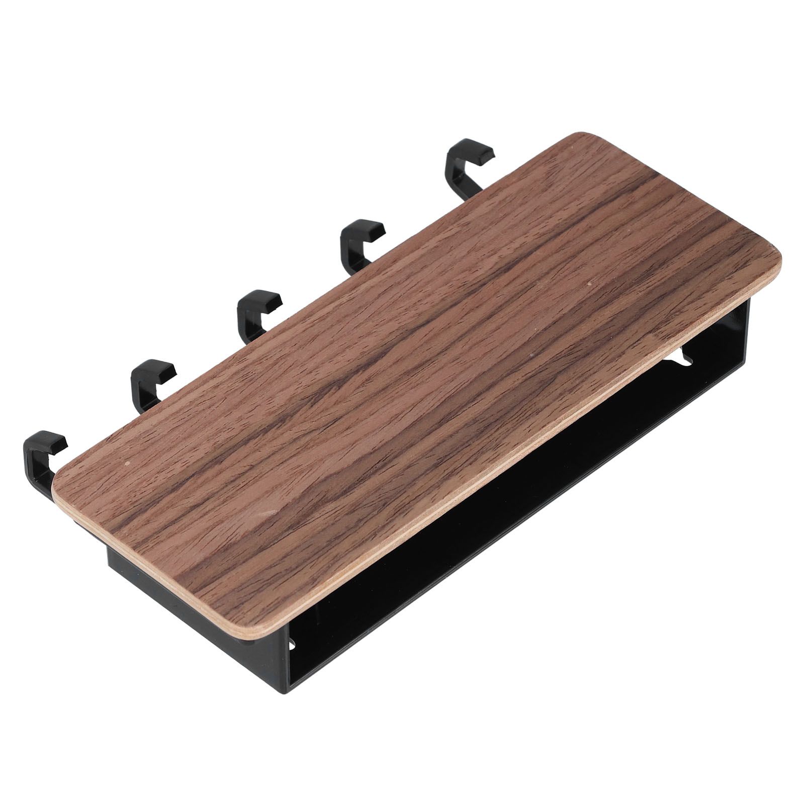 Wall Mounted Key Holder Bamboo Modern Anti Slip Key Hanger for Home Office view 4