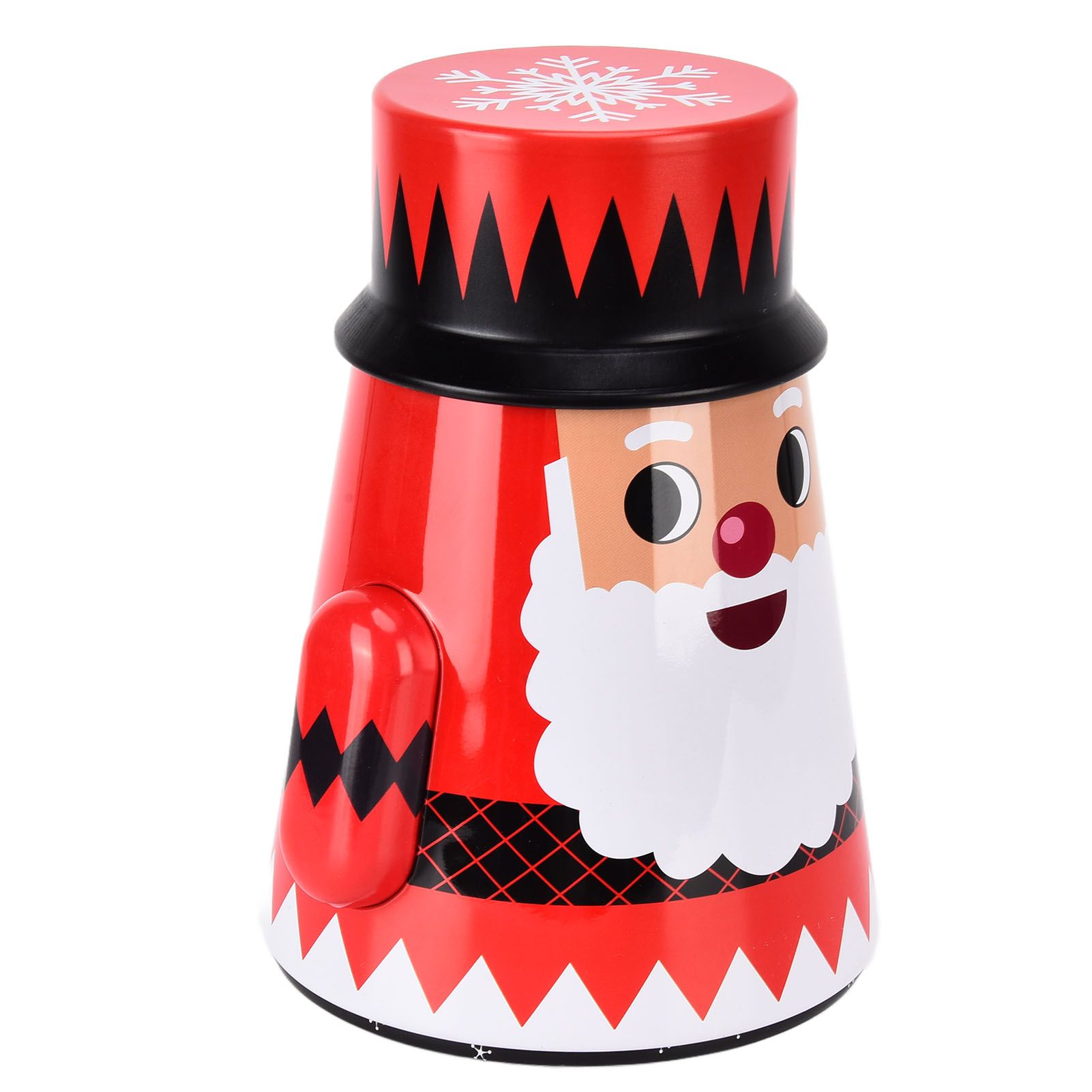 Christmas Candy Iron Box Roly Poly Design Santa Claus Snowman Candy Cans view 4