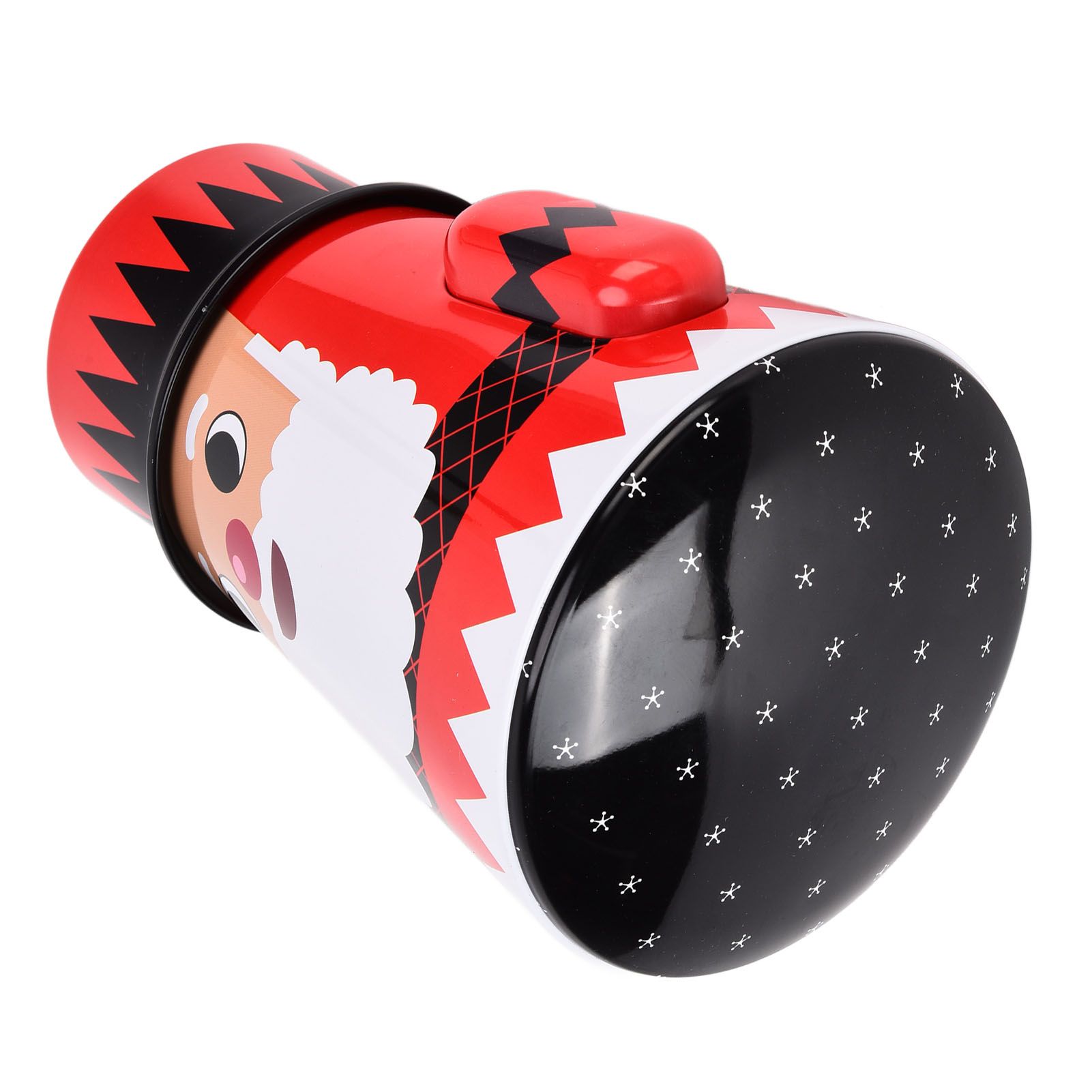 Christmas Candy Iron Box Roly Poly Design Santa Claus Snowman Candy Cans view 9