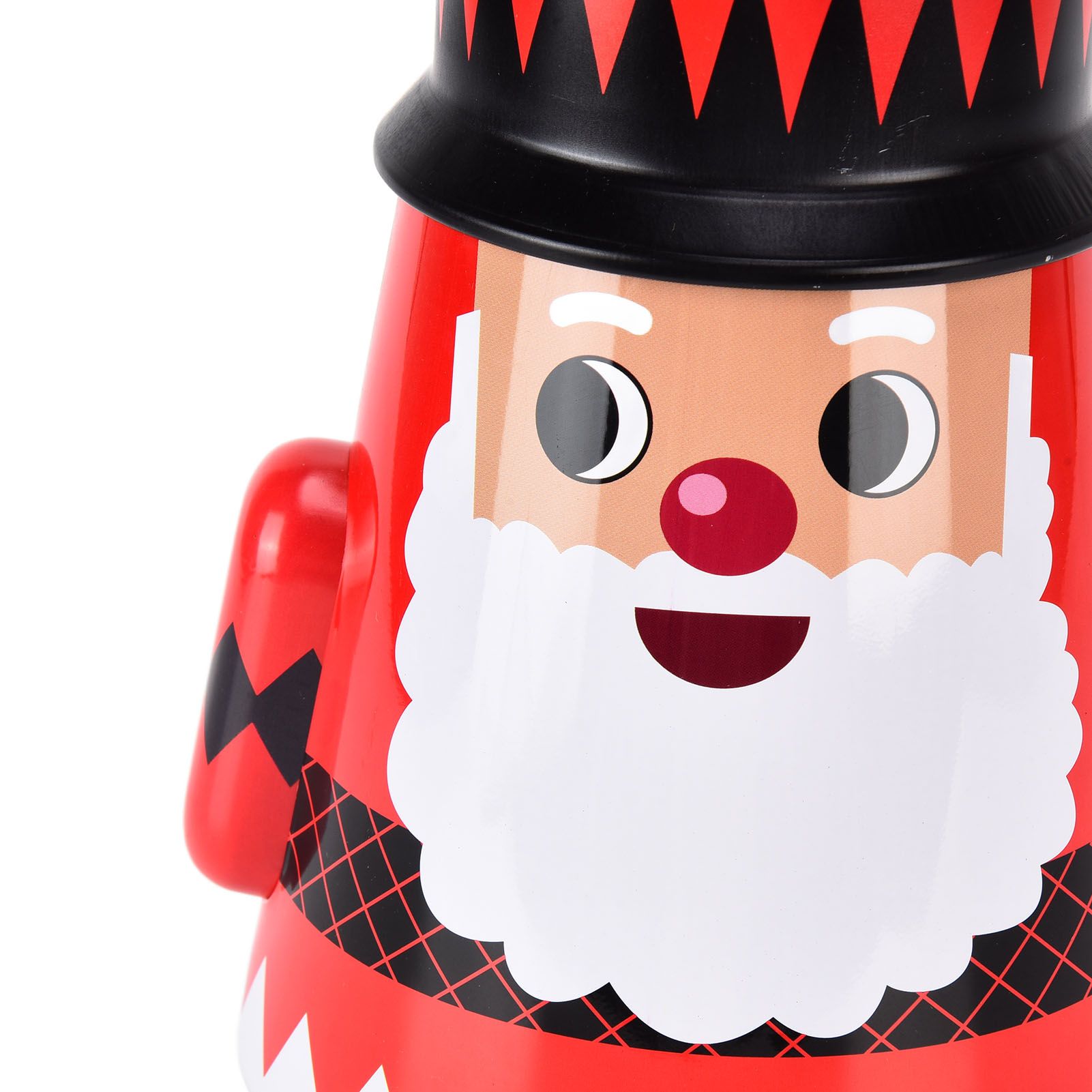 Christmas Candy Iron Box Roly Poly Design Santa Claus Snowman Candy Cans view 14