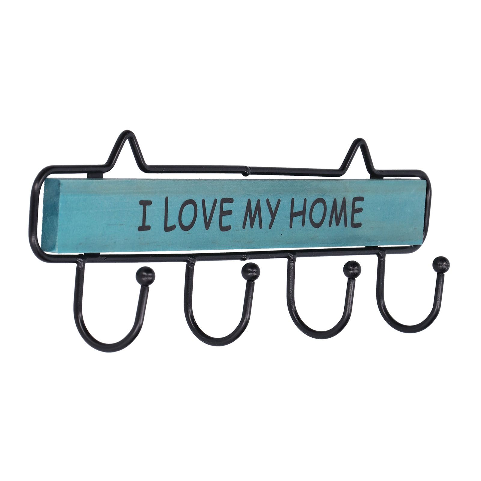 Wood Wall Hanger Wall Mounted Clothes Holder Coat Rack Key Hook for Cloakroom view 3