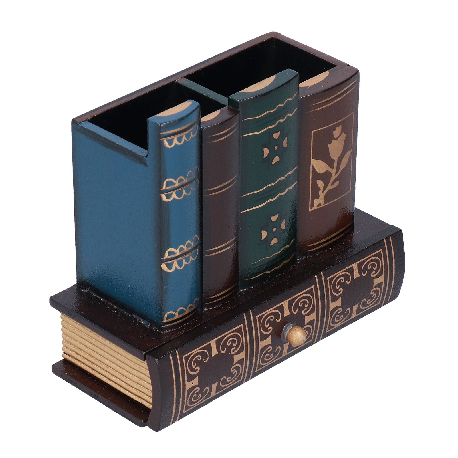 Retro Style Pencil Holder Pen Cup Desktop Storage Organizer Decoration for view 4