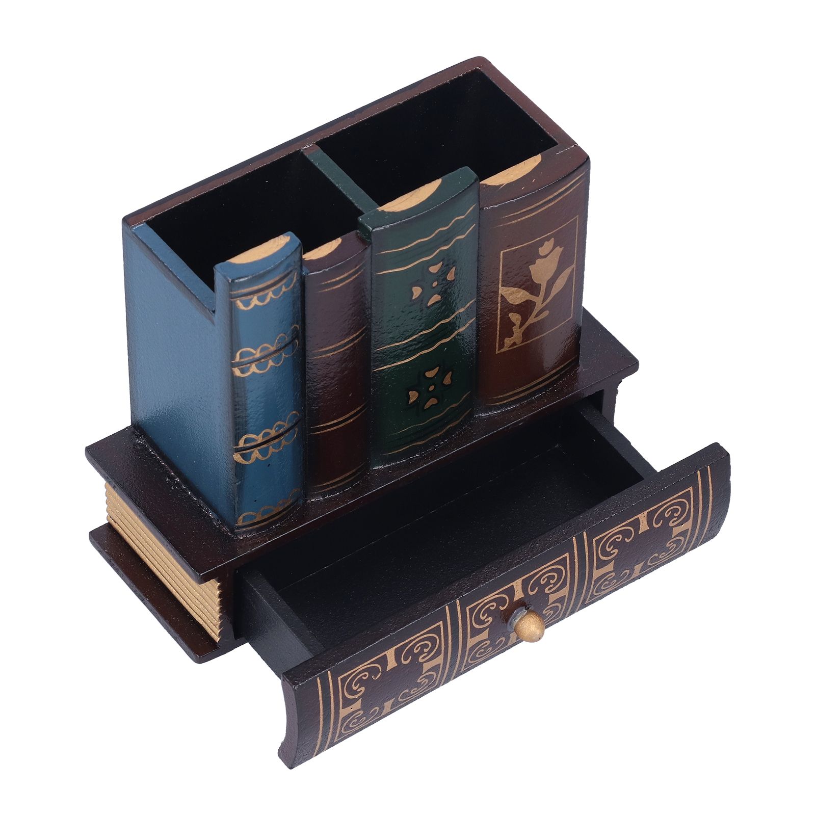 Retro Style Pencil Holder Pen Cup Desktop Storage Organizer Decoration for view 7