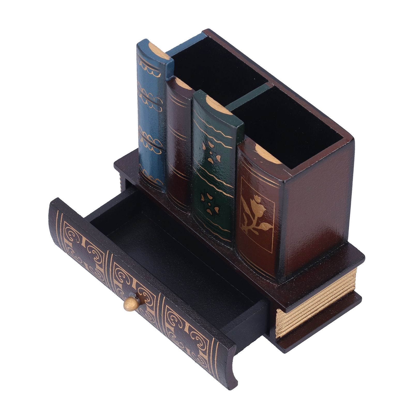 Retro Style Pencil Holder Pen Cup Desktop Storage Organizer Decoration for view 8