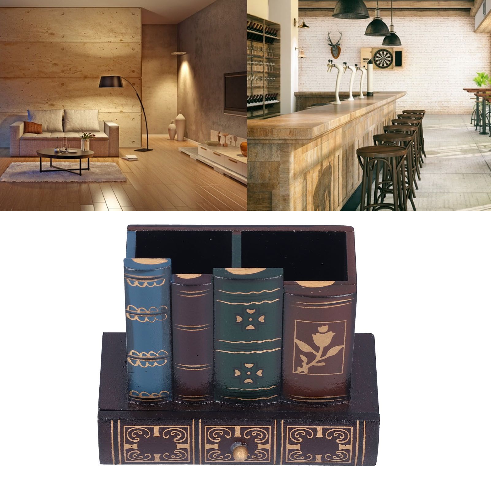 Retro Style Pencil Holder Pen Cup Desktop Storage Organizer Decoration for view 12