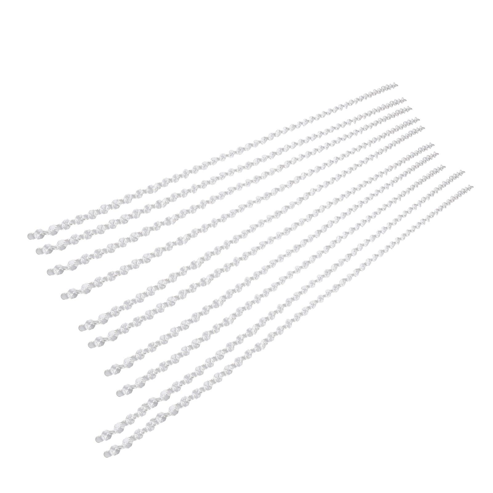 14mm Octagonal Bead String Acrylic Crystal Pearl Chains for Birthday Wedding view 2