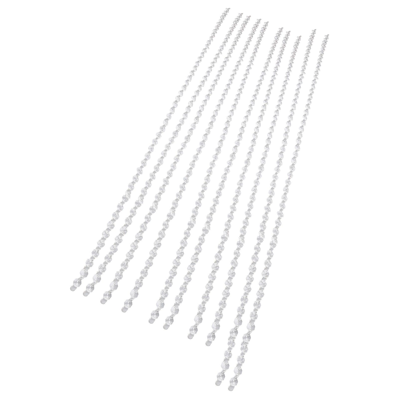 14mm Octagonal Bead String Acrylic Crystal Pearl Chains for Birthday Wedding view 4