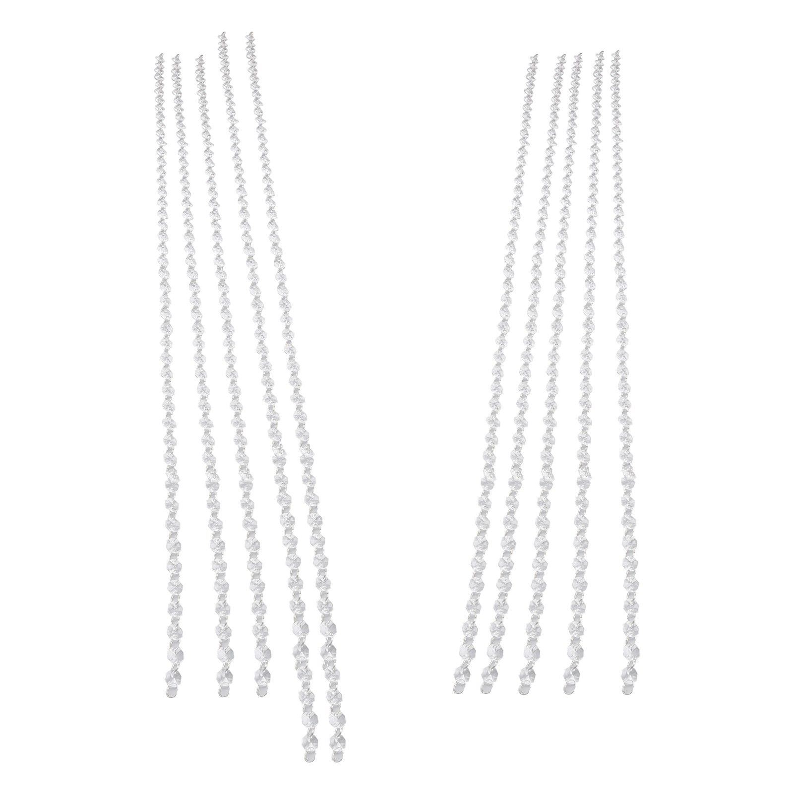 14mm Octagonal Bead String Acrylic Crystal Pearl Chains for Birthday Wedding view 5