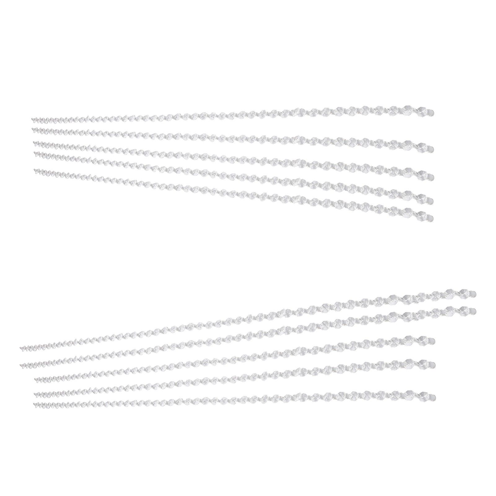 14mm Octagonal Bead String Acrylic Crystal Pearl Chains for Birthday Wedding view 6